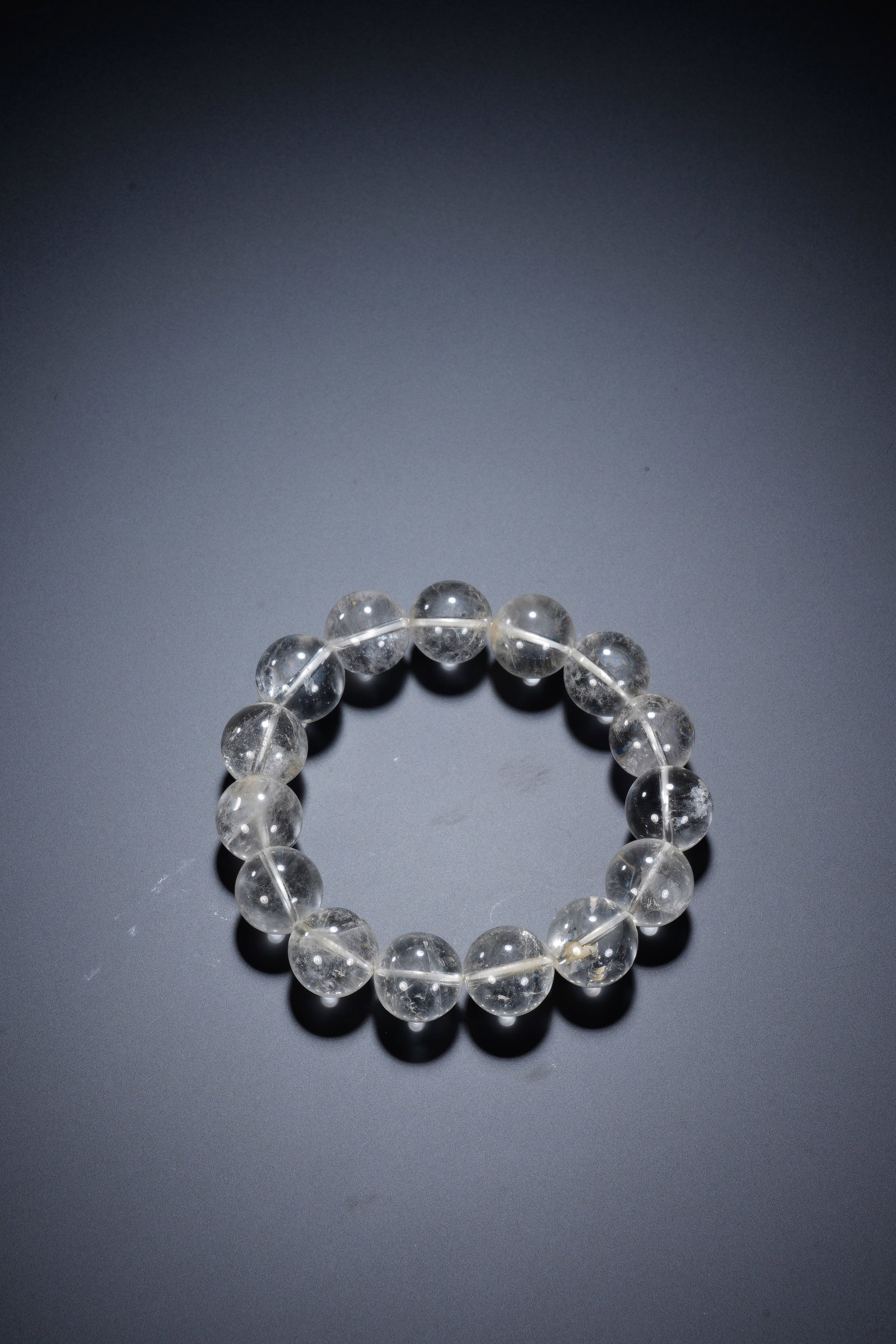 White Crystal Bead Bracelet - 4