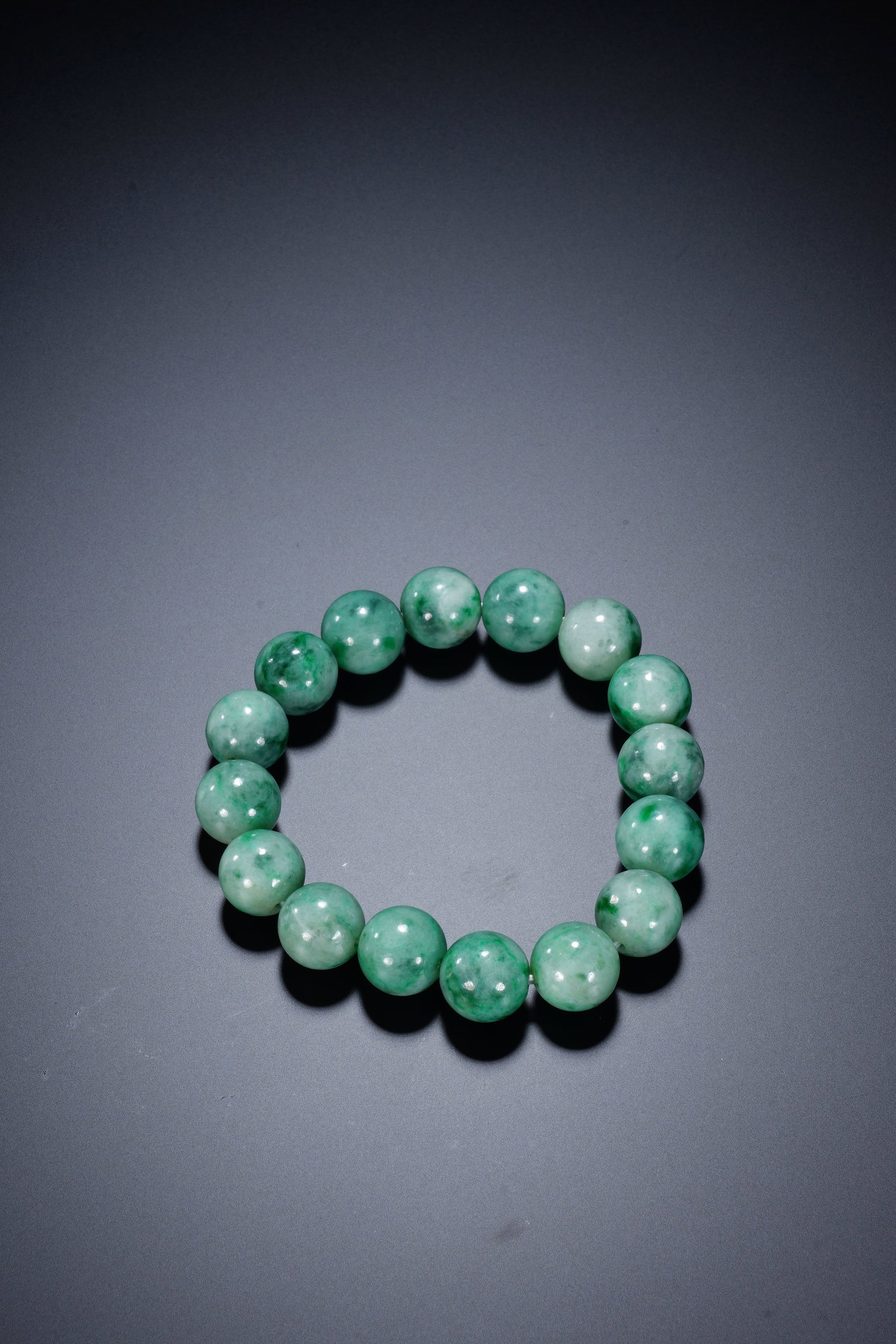 Jadeite Bead Bracelet - 4