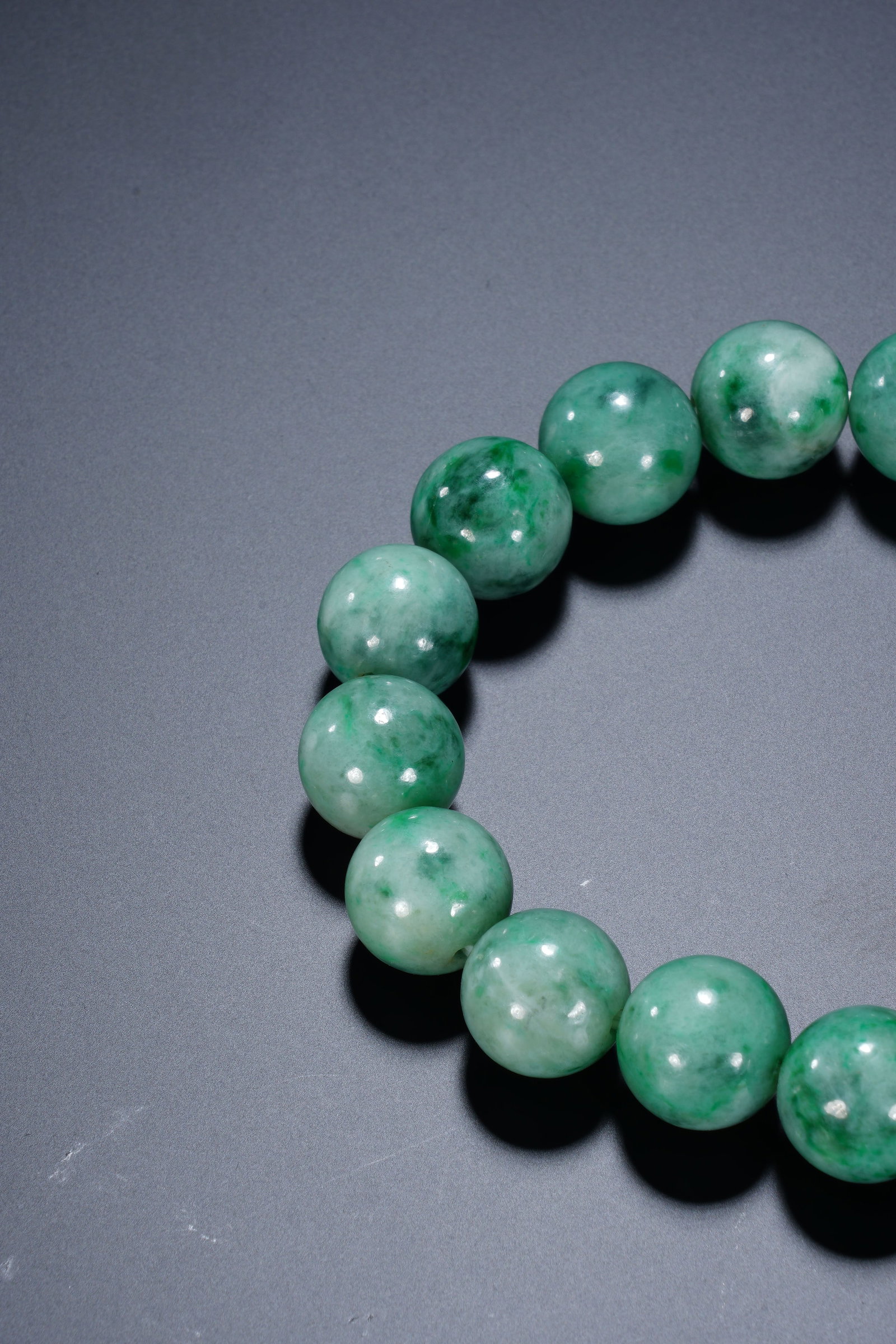 Jadeite Bead Bracelet - 5