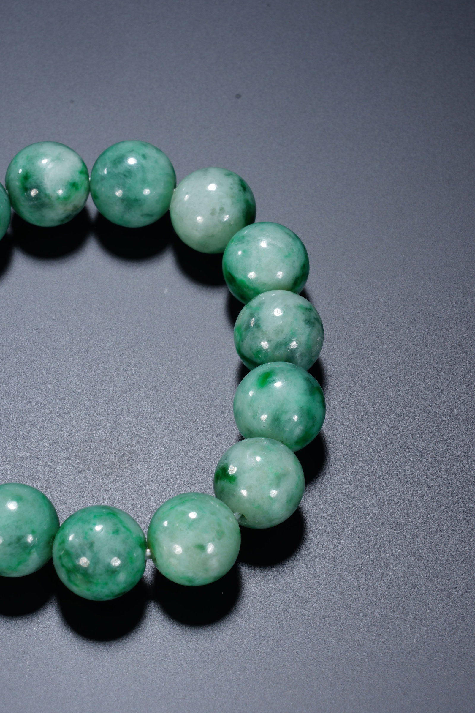 Jadeite Bead Bracelet - 6