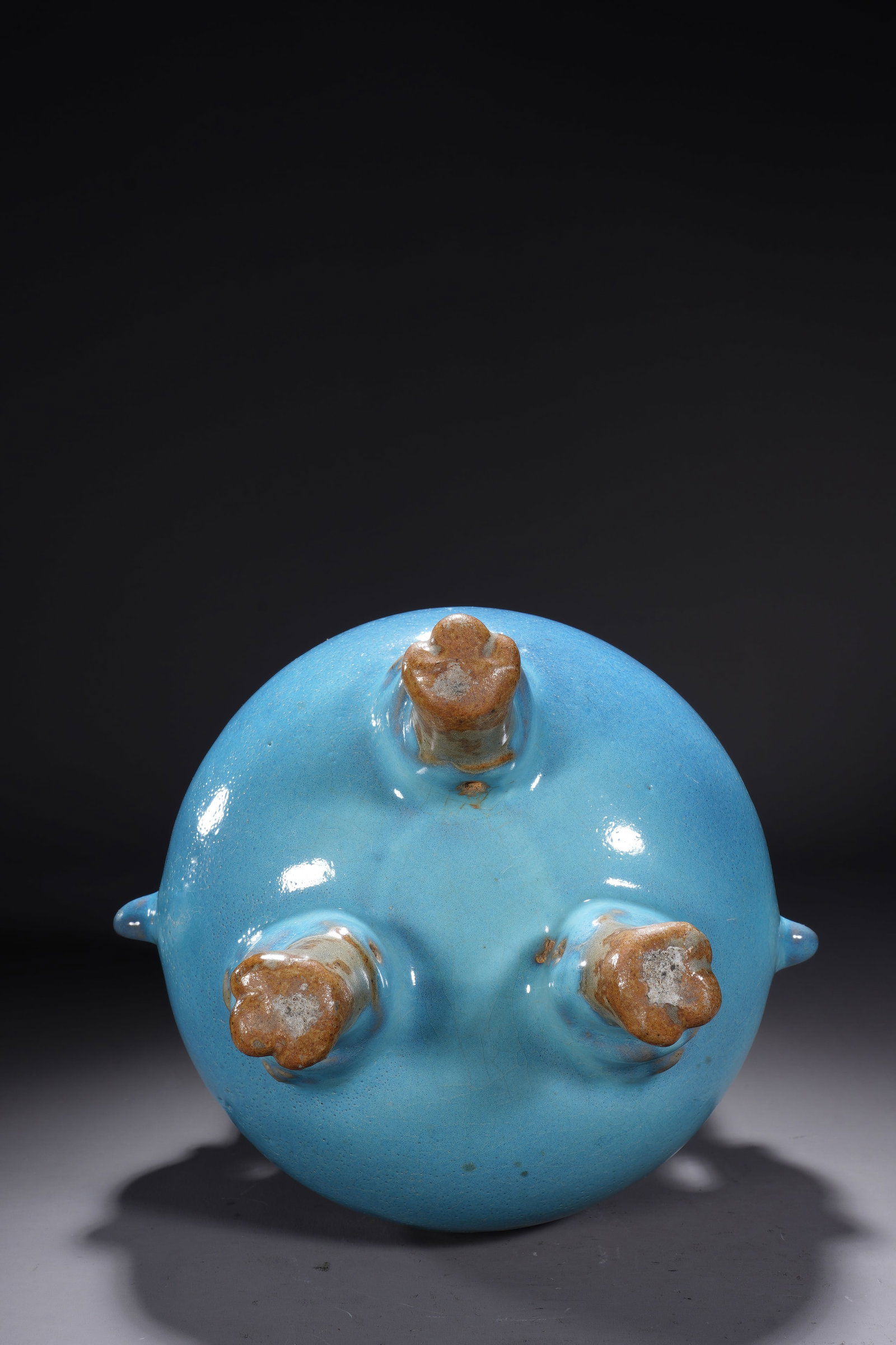 Jun Ware Porcelain Double Ears Incense Burner - 9