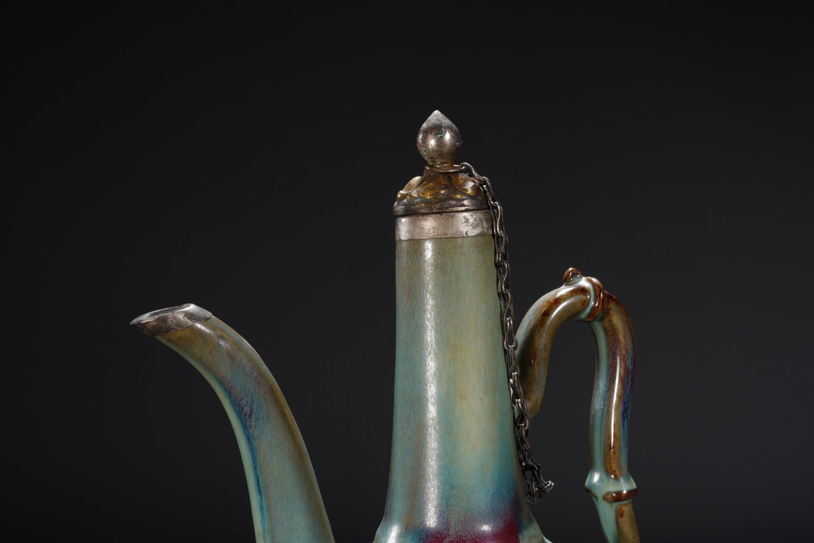 Jun Ware Porcelain Pot - 3