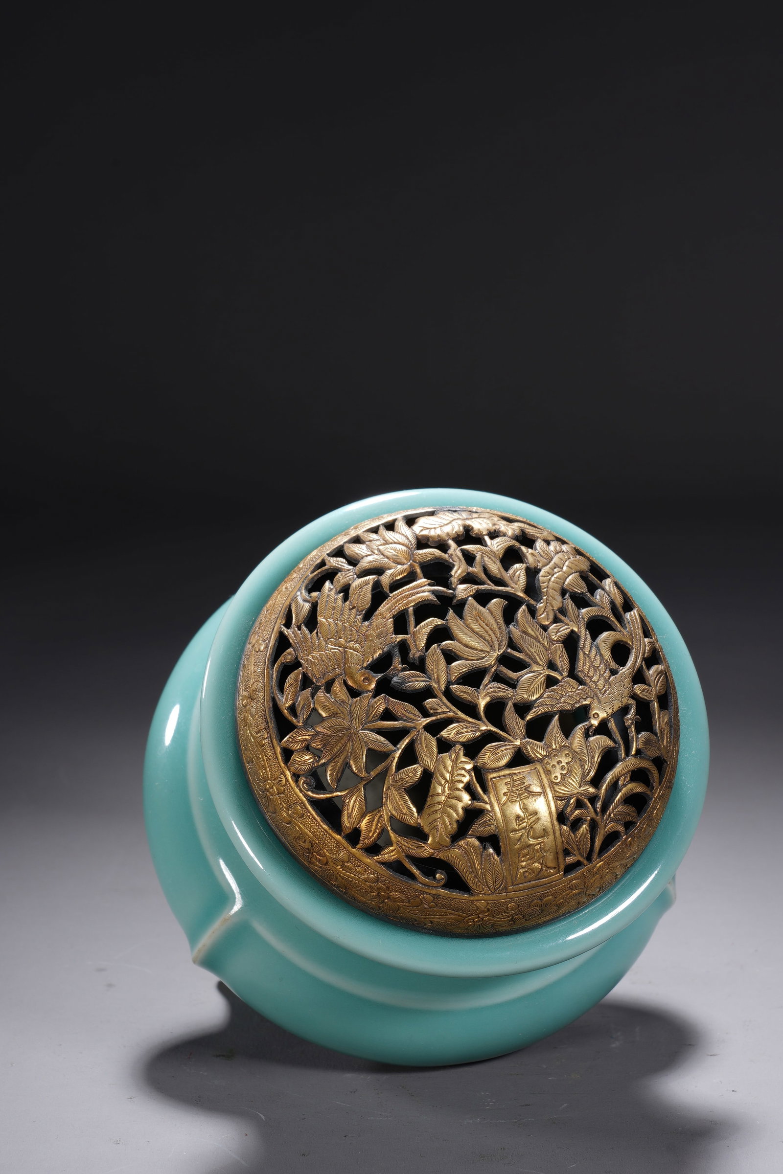 Light Grey Glazed Porcelain Incense Burner - 6