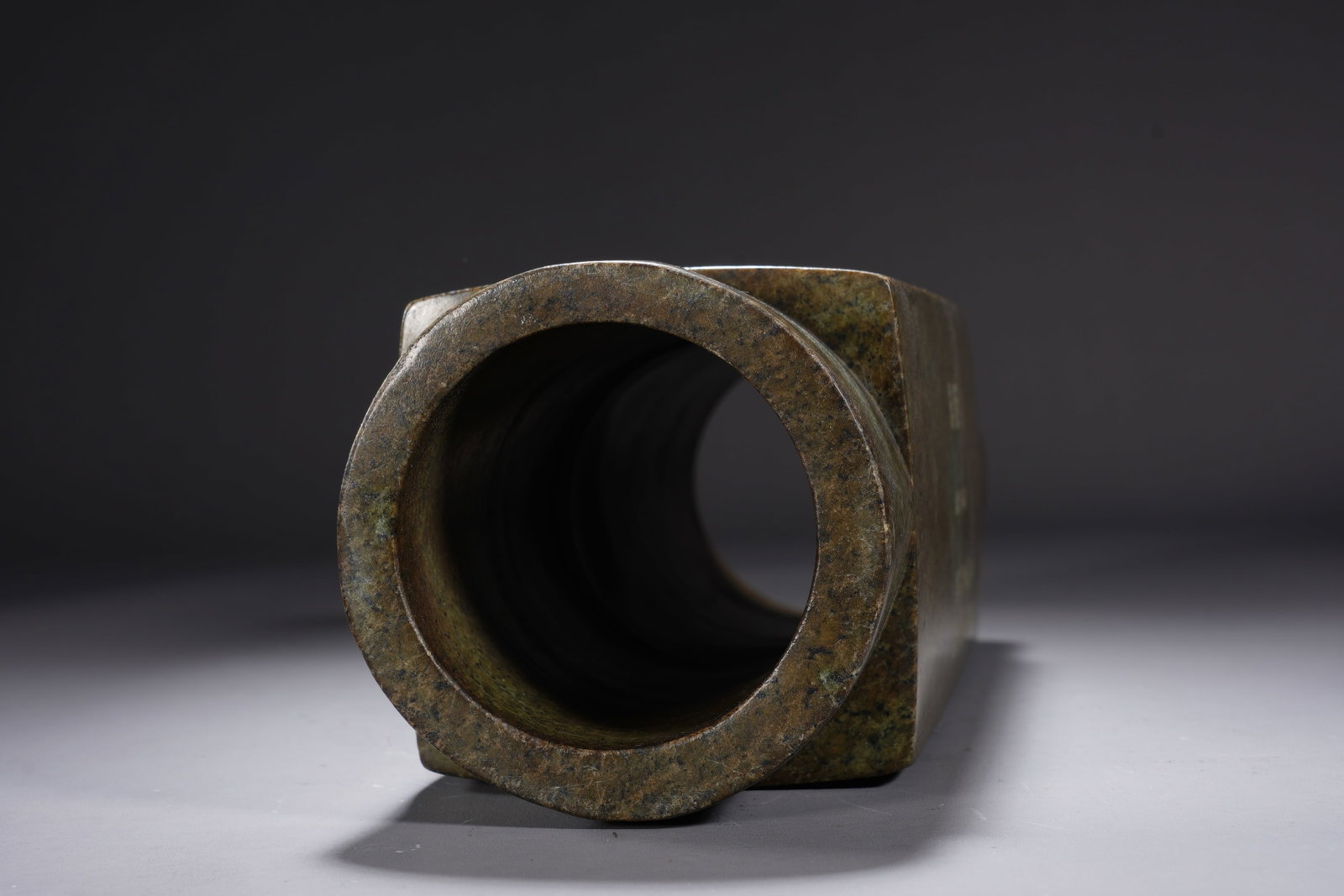 Jade Carved Poetry Pattern Cong - 11