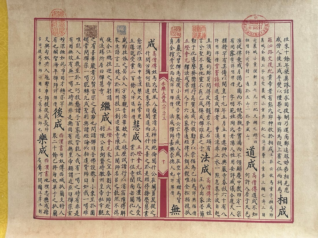 Chinese Writing Calligraphy Yongle Encyclopedia Hand Scroll - 13