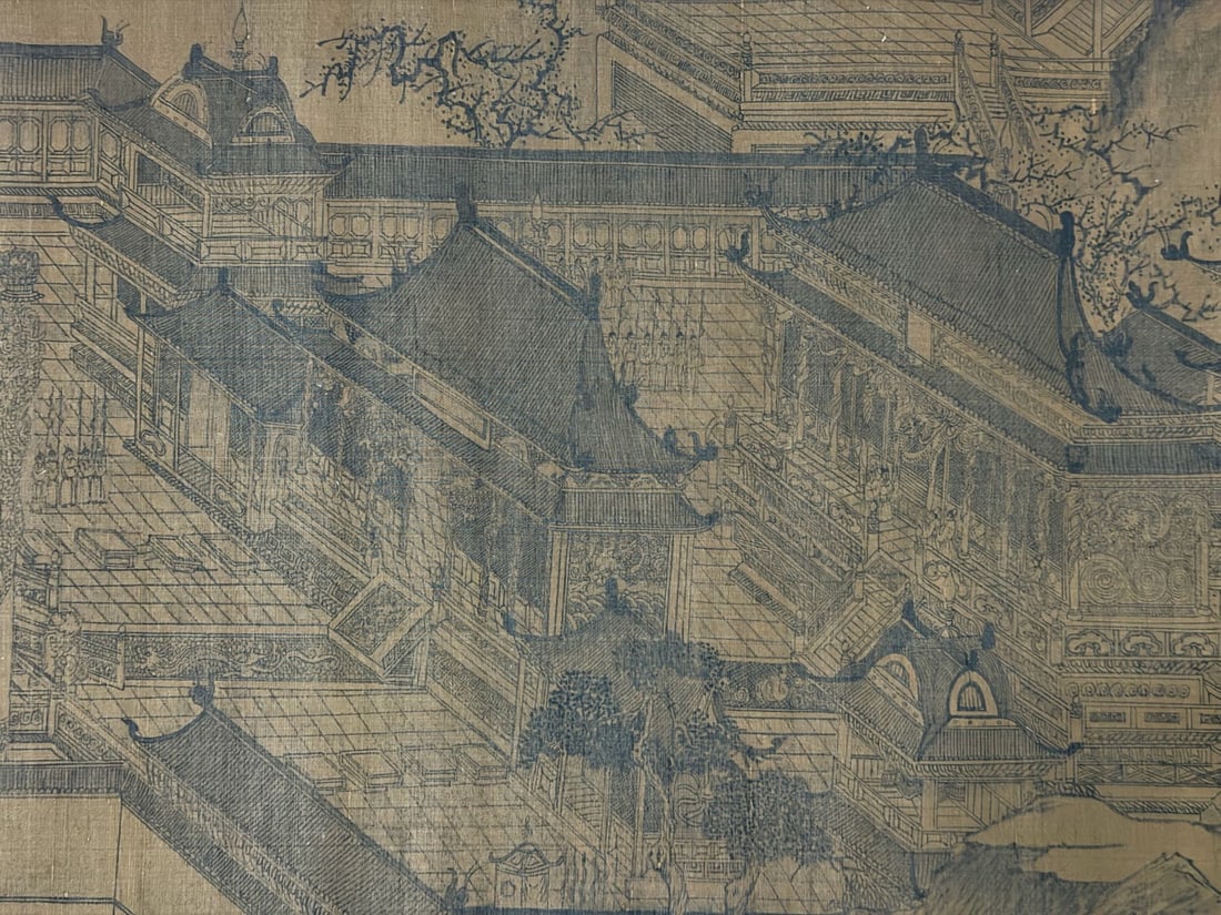 Chinese Drawing Landscape Hand Scroll,Wang Zhenpeng Mark - 18
