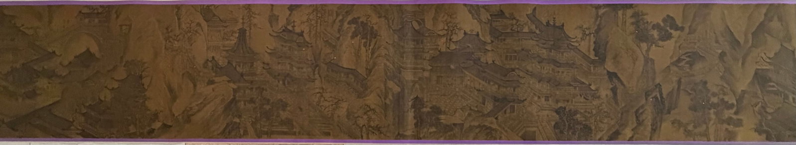 Chinese Drawing Landscape Hand Scroll,Wang Zhenpeng Mark - 3