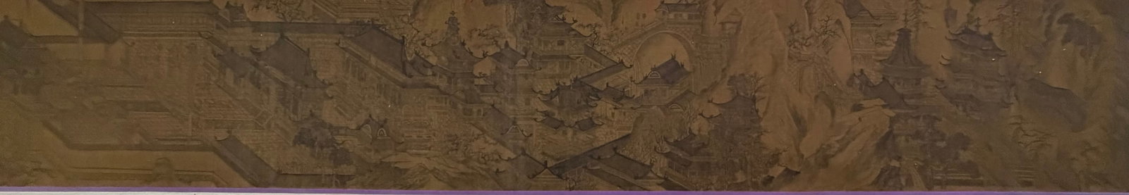 Chinese Drawing Landscape Hand Scroll,Wang Zhenpeng Mark - 4