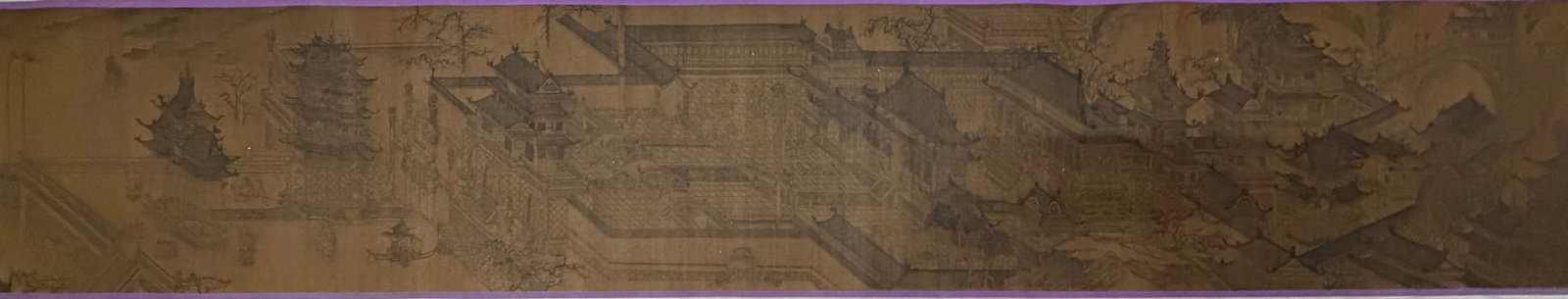 Chinese Drawing Landscape Hand Scroll,Wang Zhenpeng Mark - 5