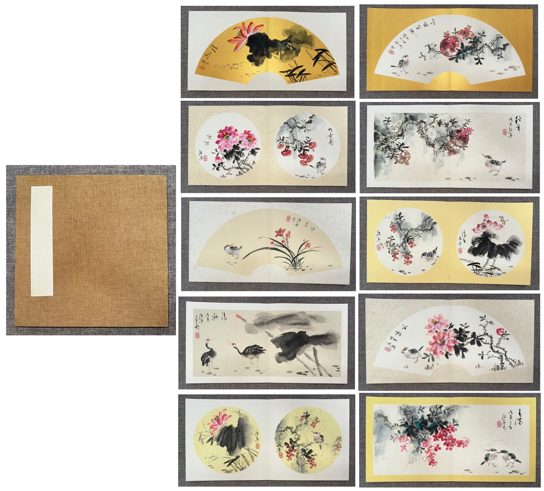 Chinese Drawing Flower Painting Album,Kang Ning Mark (1 of 11)