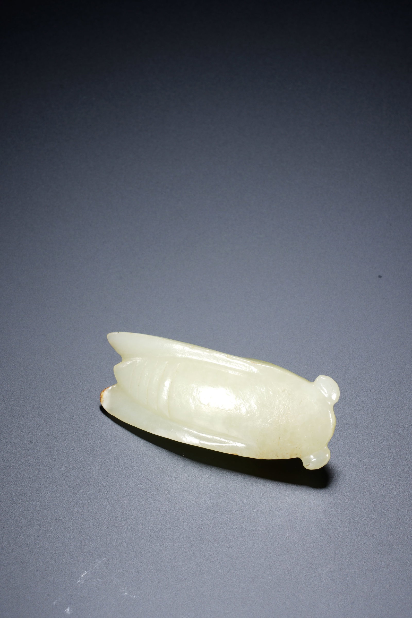 Jade Carved Cicada Shape Ornament - 7