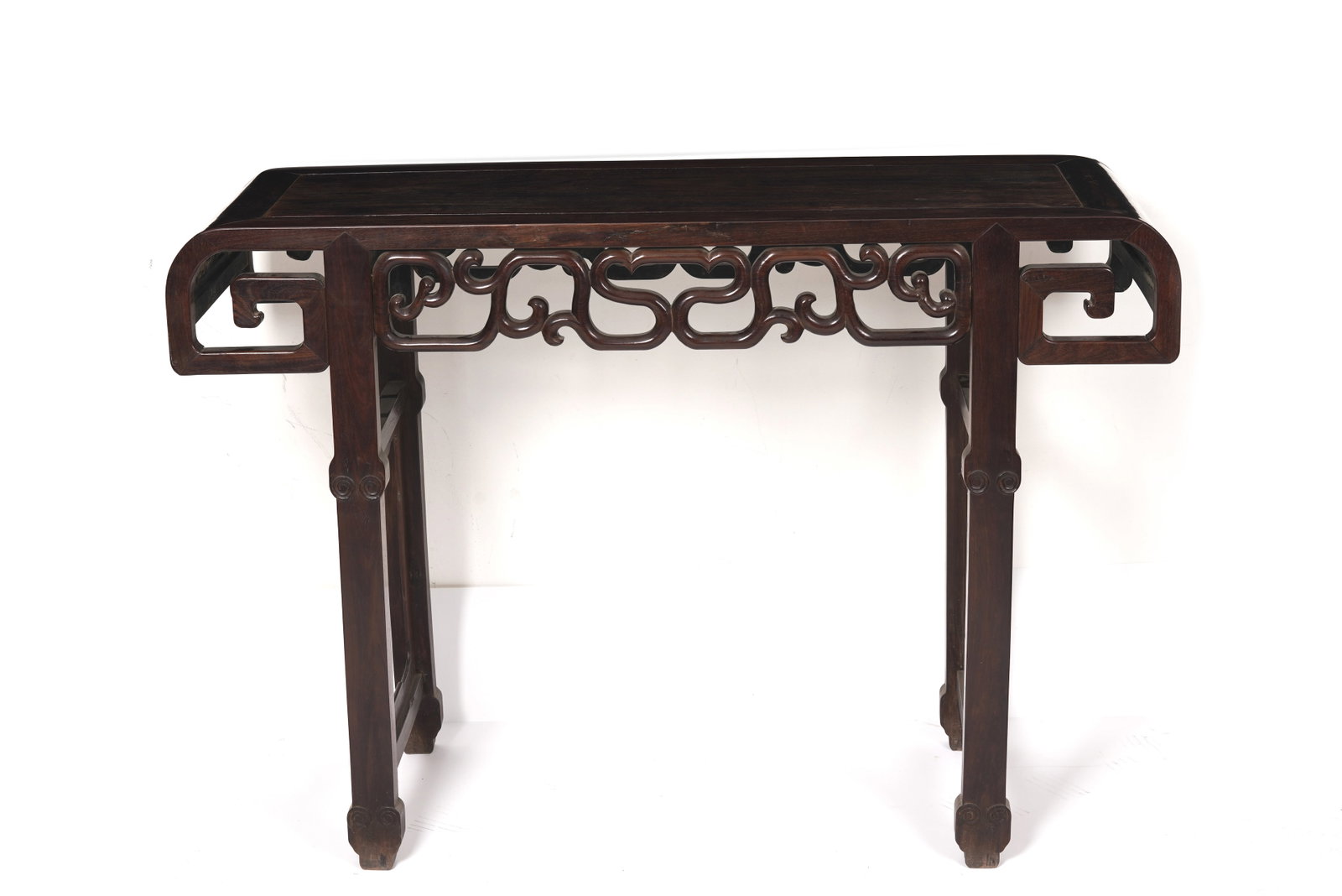 Rosewood Carved Dragon Pattern Table - 2