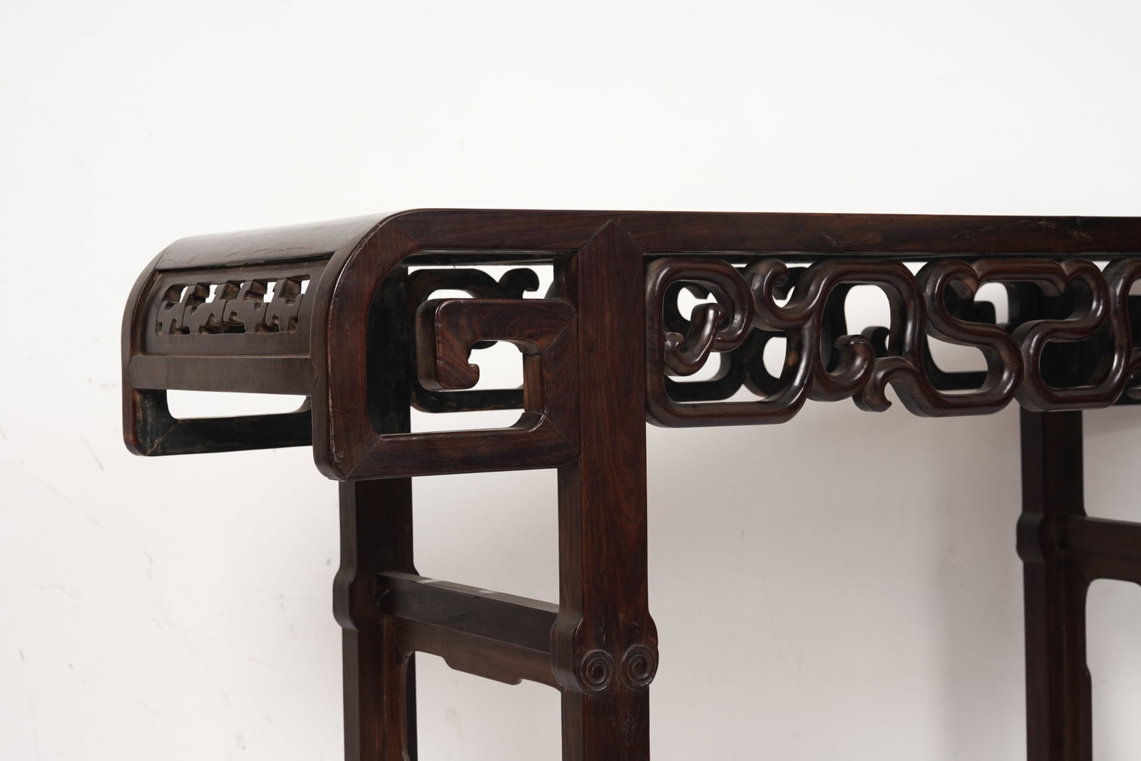 Rosewood Carved Dragon Pattern Table - 4