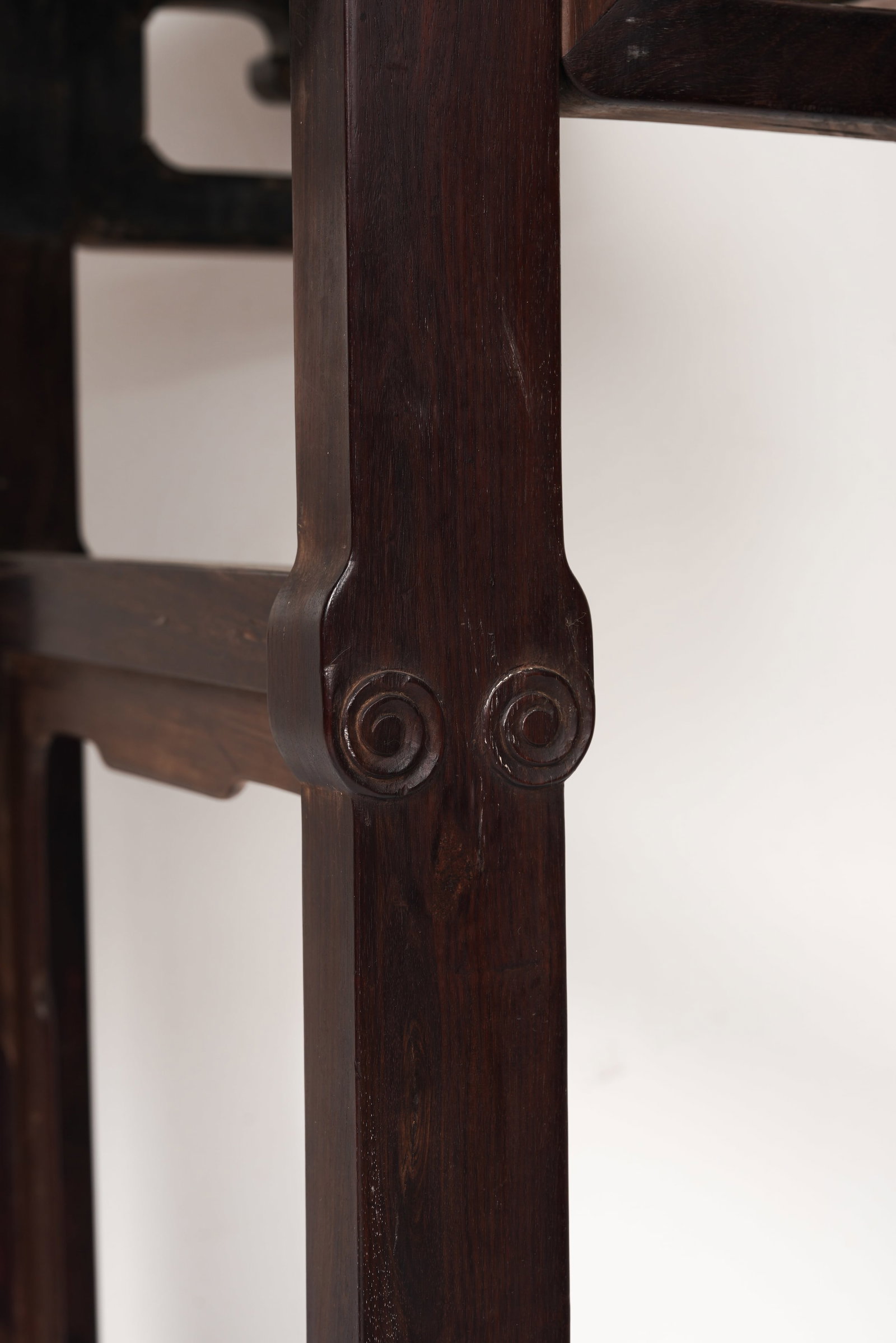 Rosewood Carved Dragon Pattern Table - 7