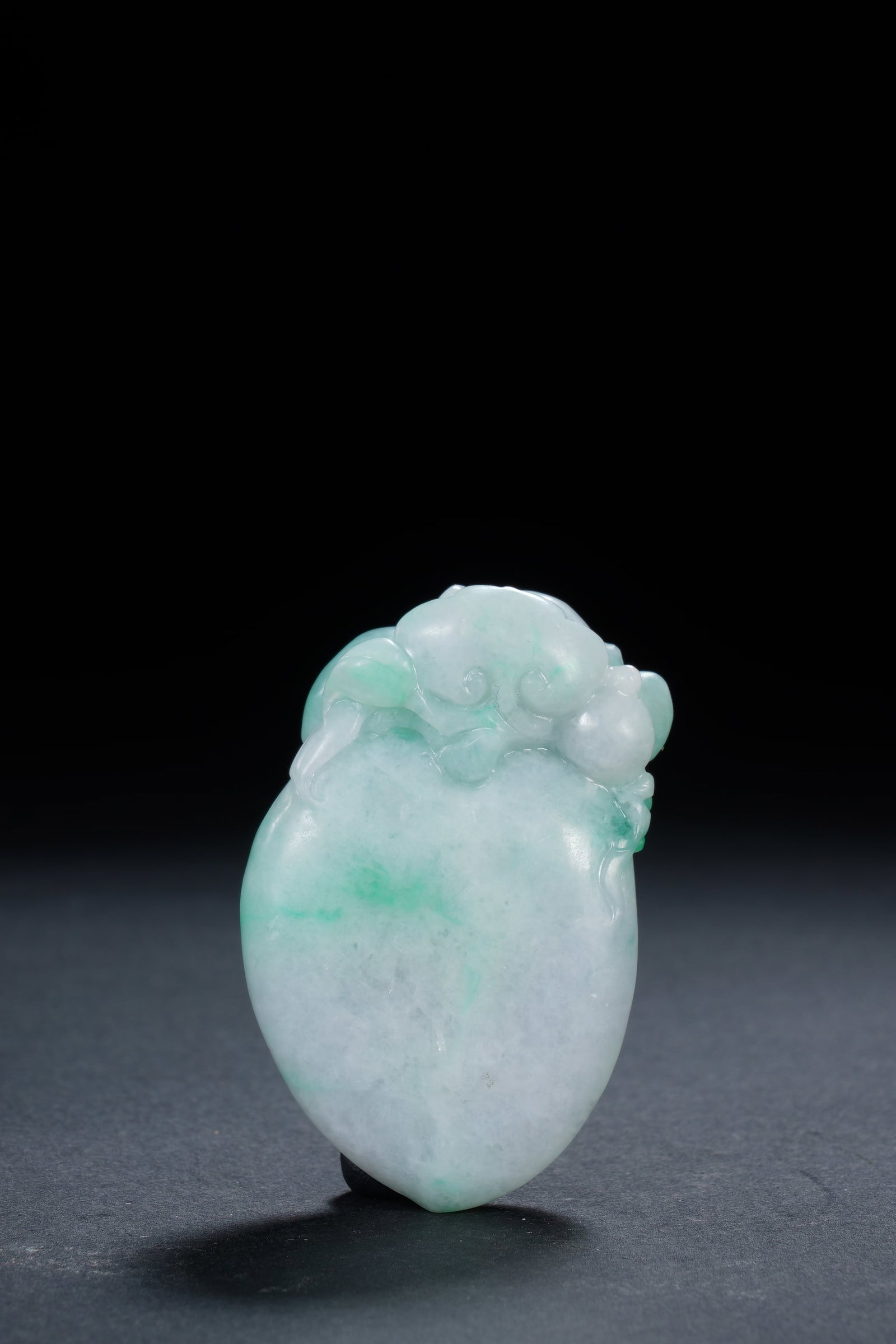 Jadeite Carved Peach Shape Pendant - 3