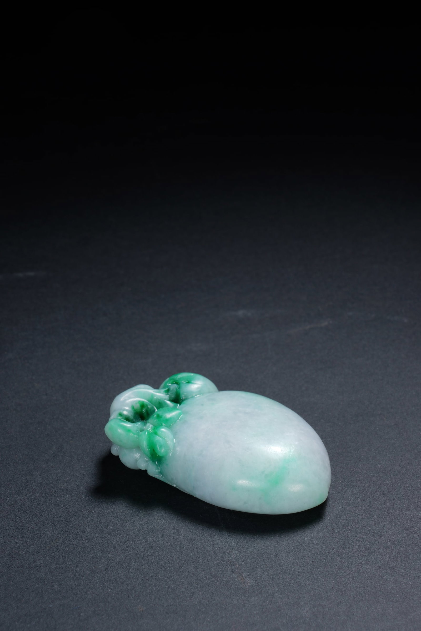 Jadeite Carved Peach Shape Pendant - 5