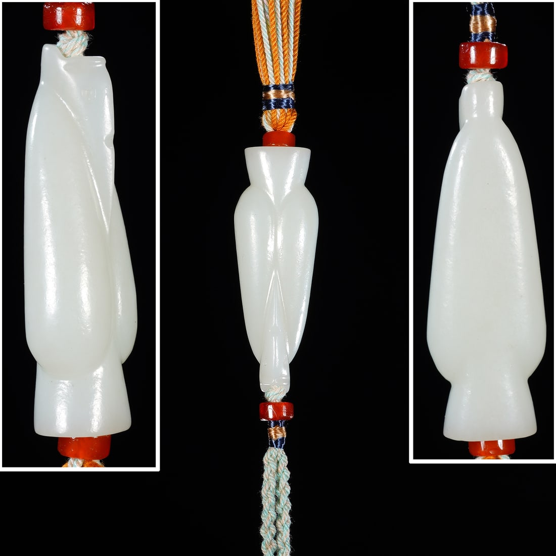 Jade Carved Character Shape Pendant: Jade Carved Character Shape Pendant (2.2 x 1.5 x 5.8cmcm,Weight 28g)