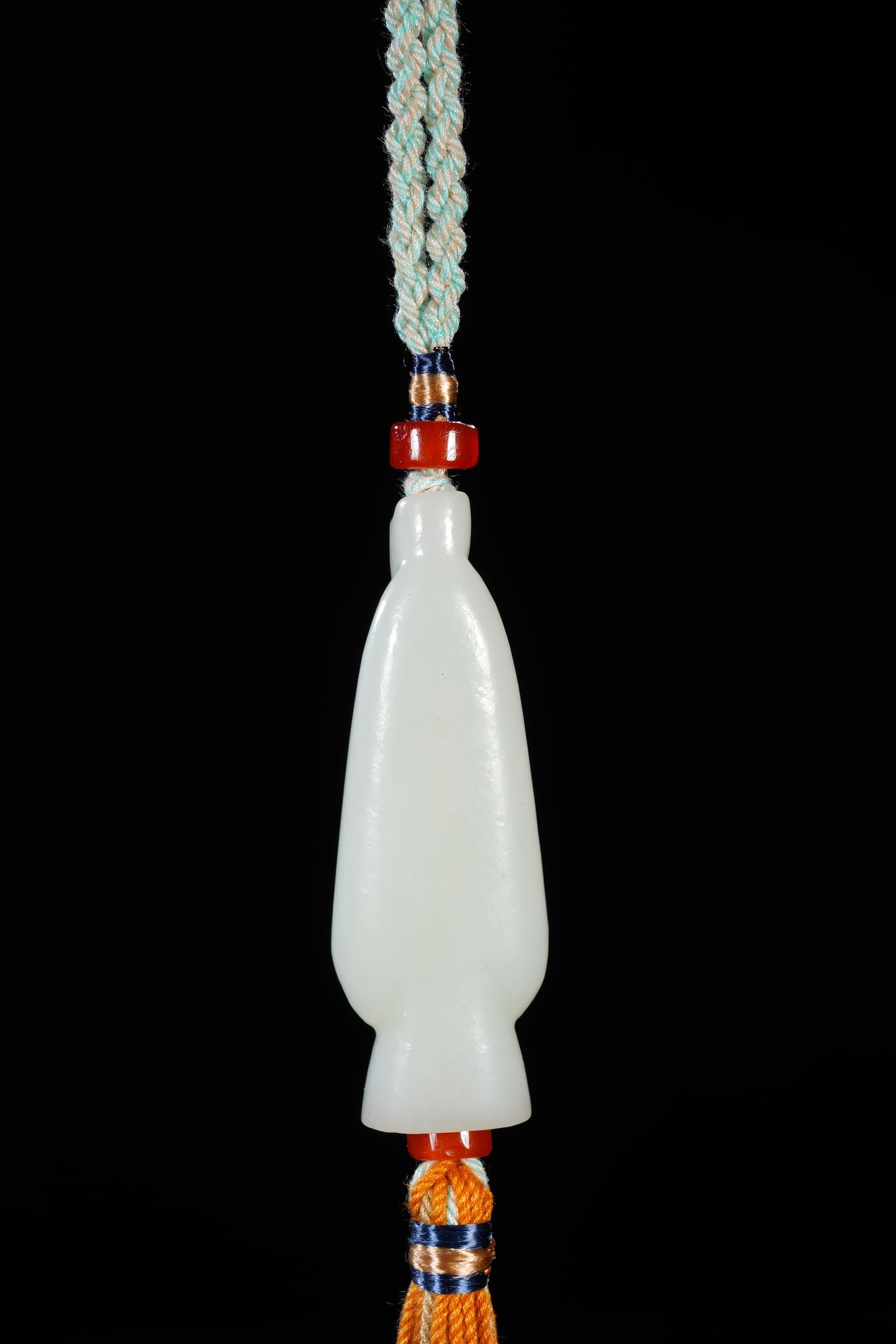 Jade Carved Character Shape Pendant - 6