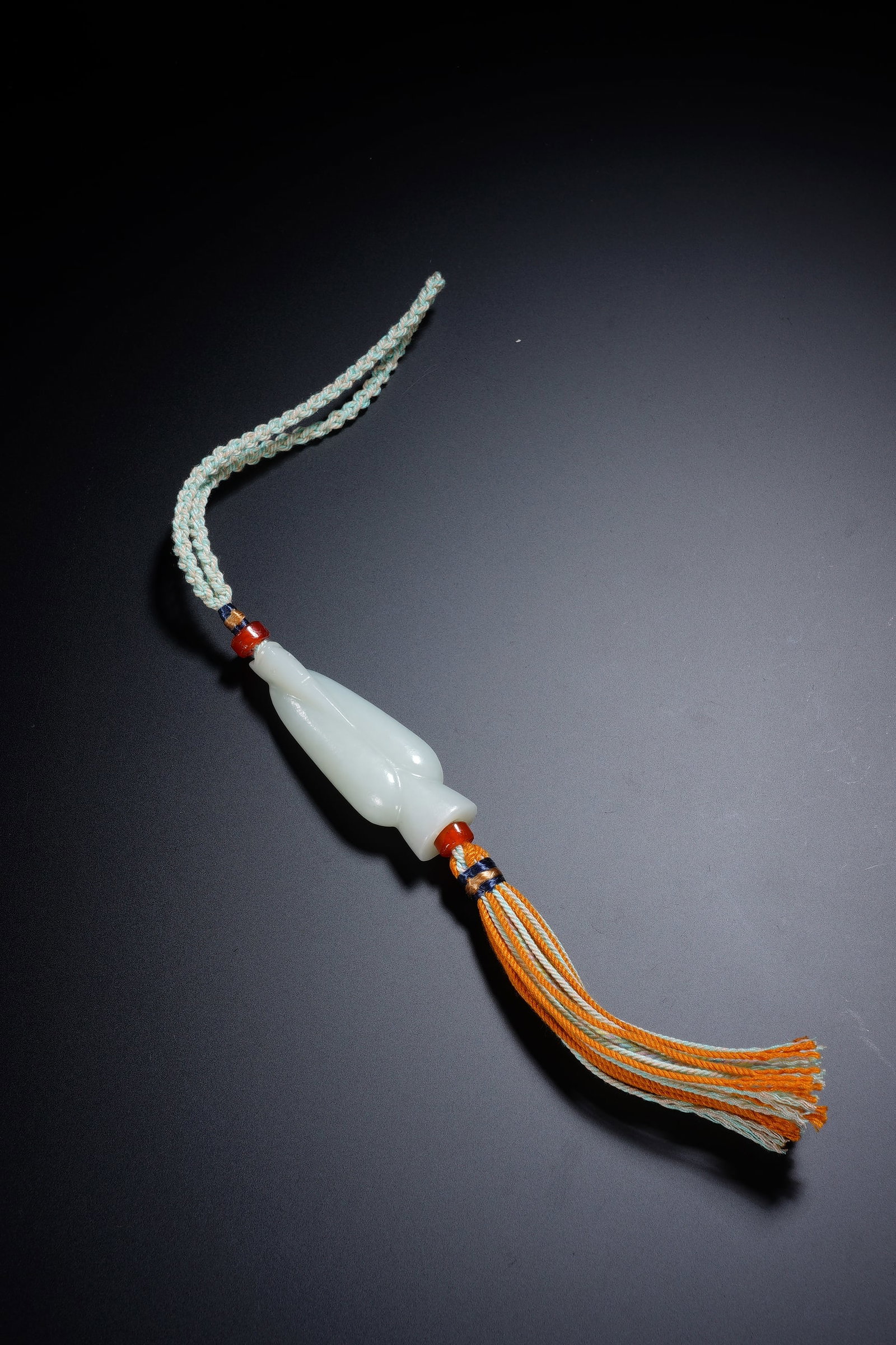 Jade Carved Character Shape Pendant - 7