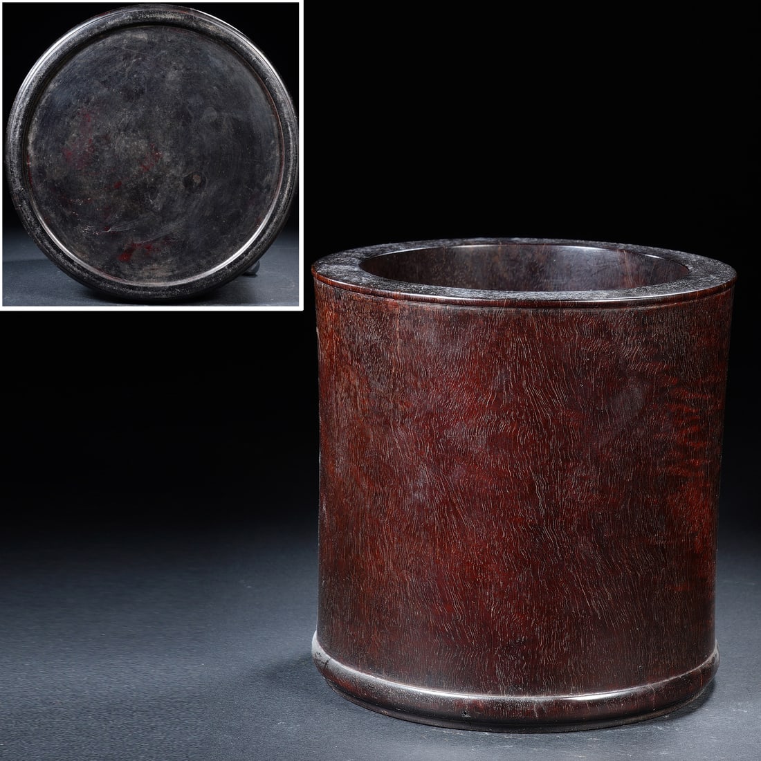 Red Sandalwood Brush Pot (1 of 7)