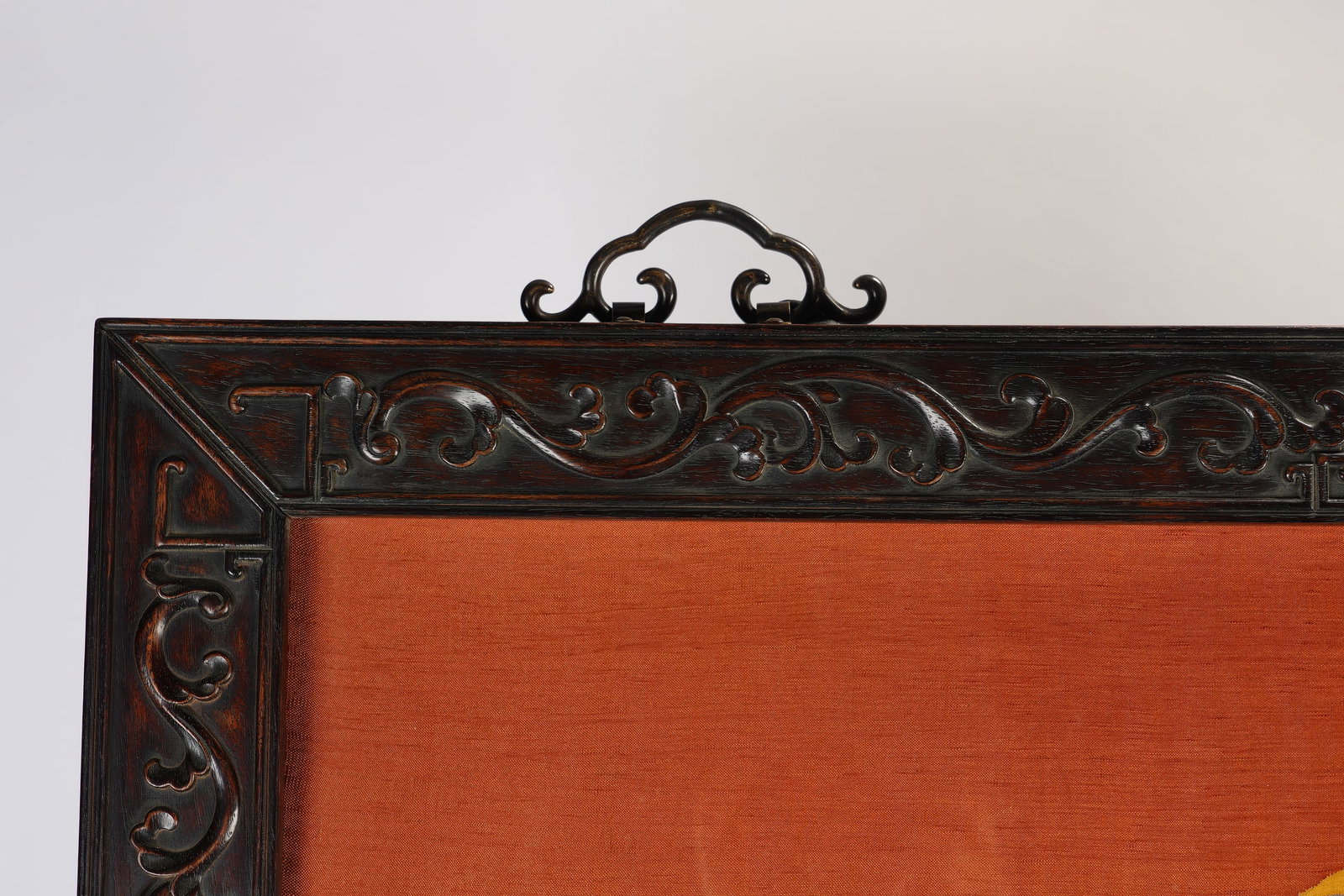 Silk Embroidery Shou Pattern Kesi Wall Panel - 6