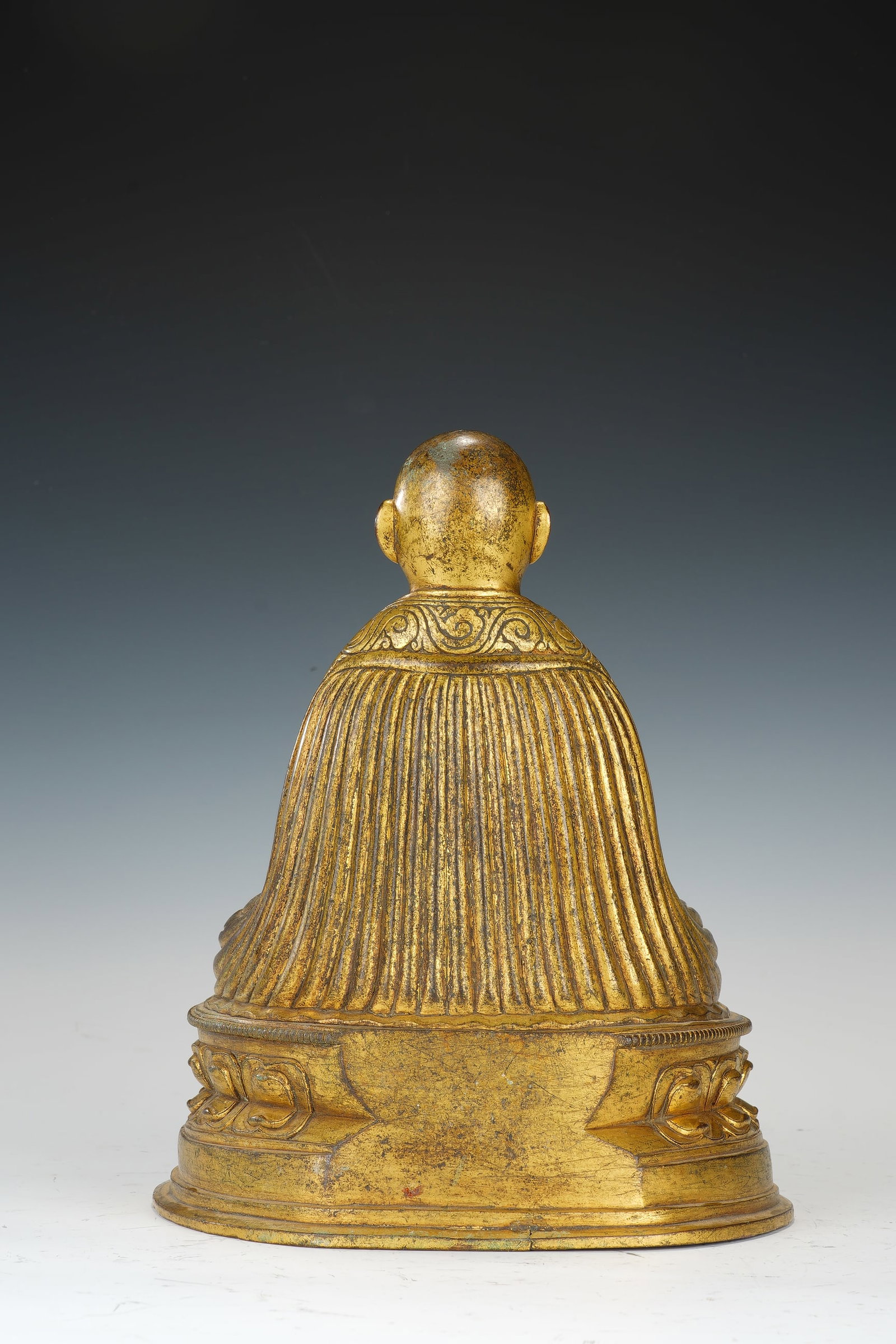 Gilt Bronze Guru Figure - 8