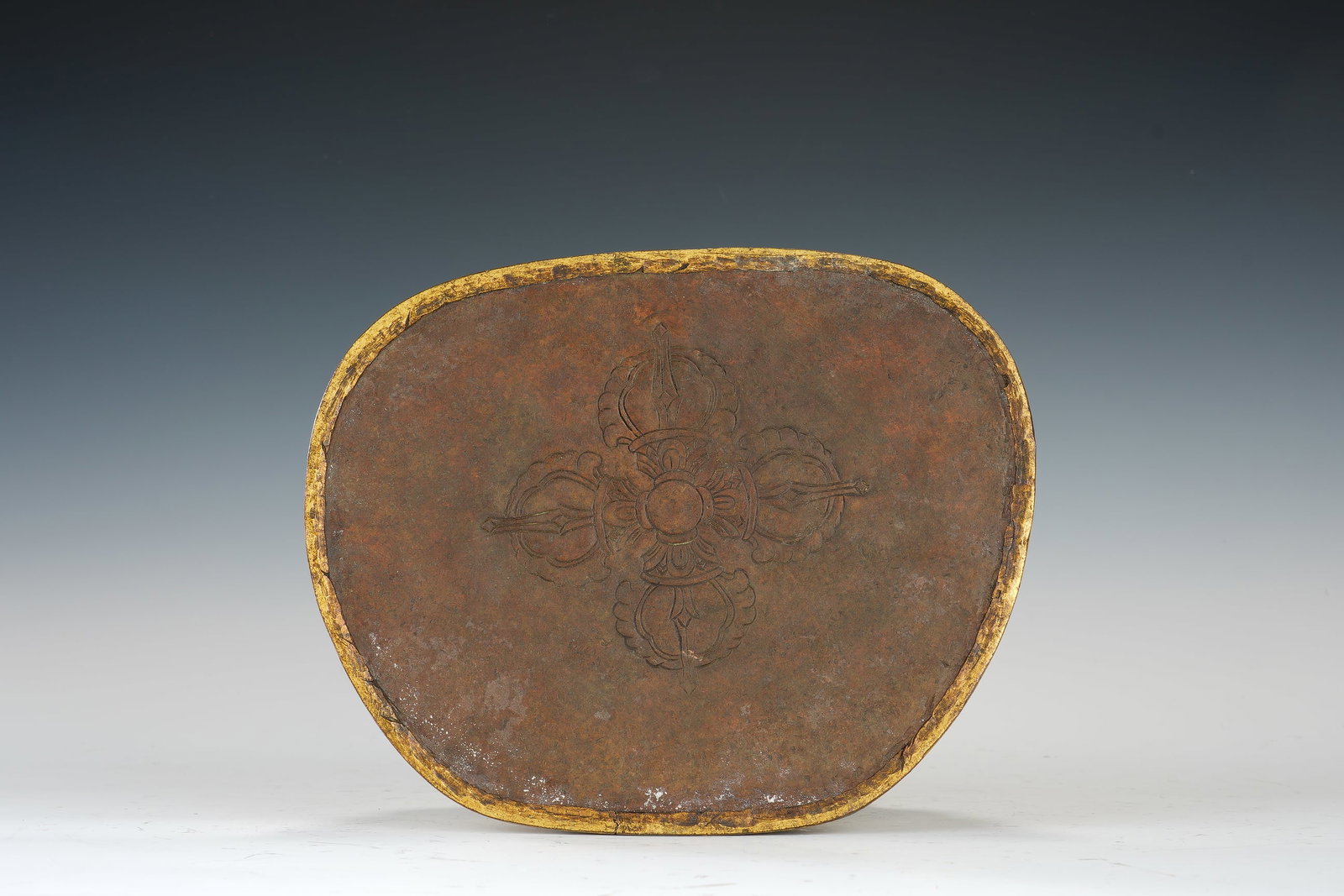 Gilt Bronze Guru Figure - 9