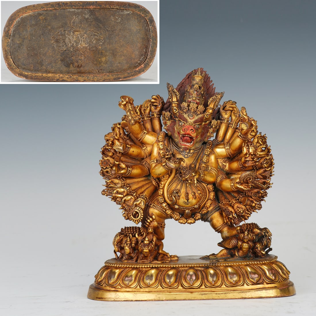 Gilt Bronze Yamantaka Figure (1 of 8)