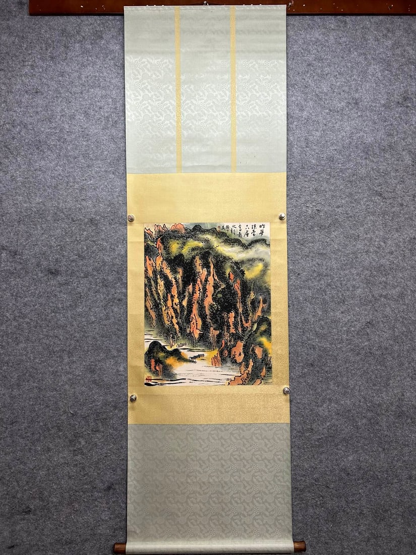 Chinese Drawing Landscape Painting,Lai Shaoqi Mark: Chinese Drawing Landscape Painting,Lai Shaoqi Mark (64 x 50cm)