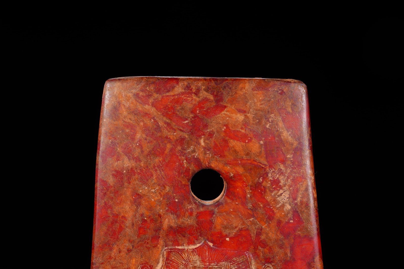 Liangzhu Jade Carved Beast Face Pattern Axe - 2