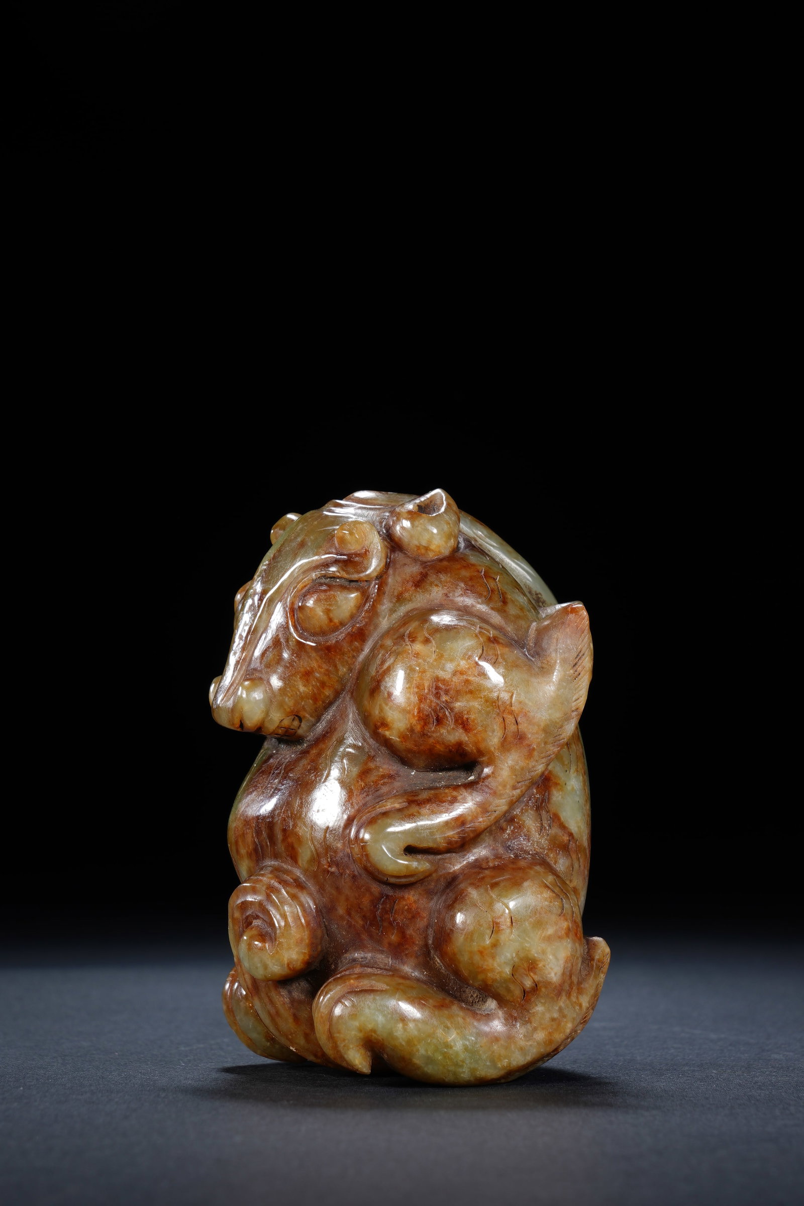Jade Carved Beast Shape Ornament - 4
