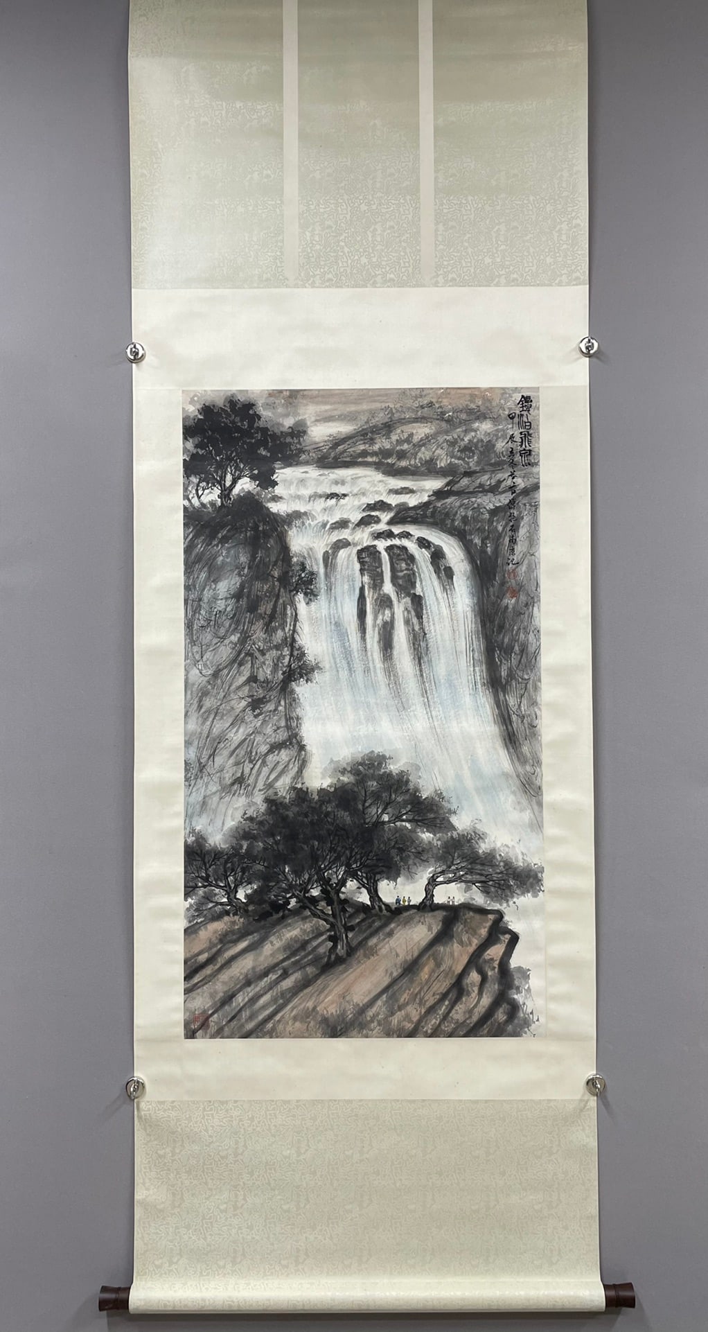 Chinese Drawing Landscape Painting,Fu Baoshi Mark: Chinese Drawing Landscape Painting,Fu Baoshi Mark (105 x 58.5cm)