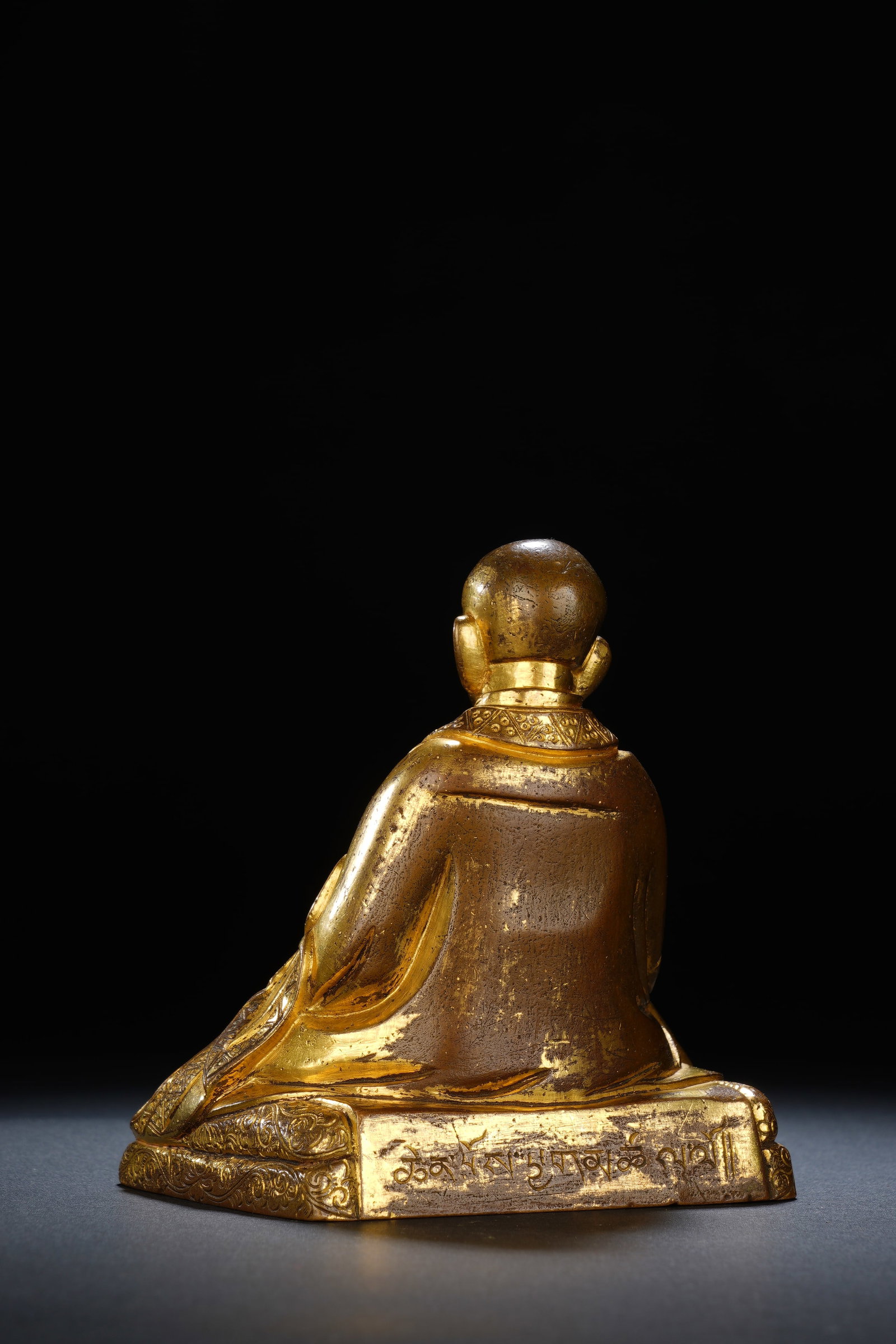 Gilt Bronze Guru Figure - 8