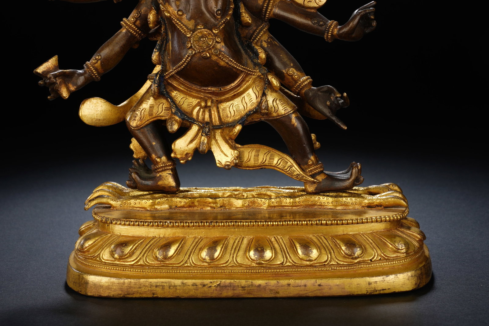 Gilt Bronze Guardian Figure - 4