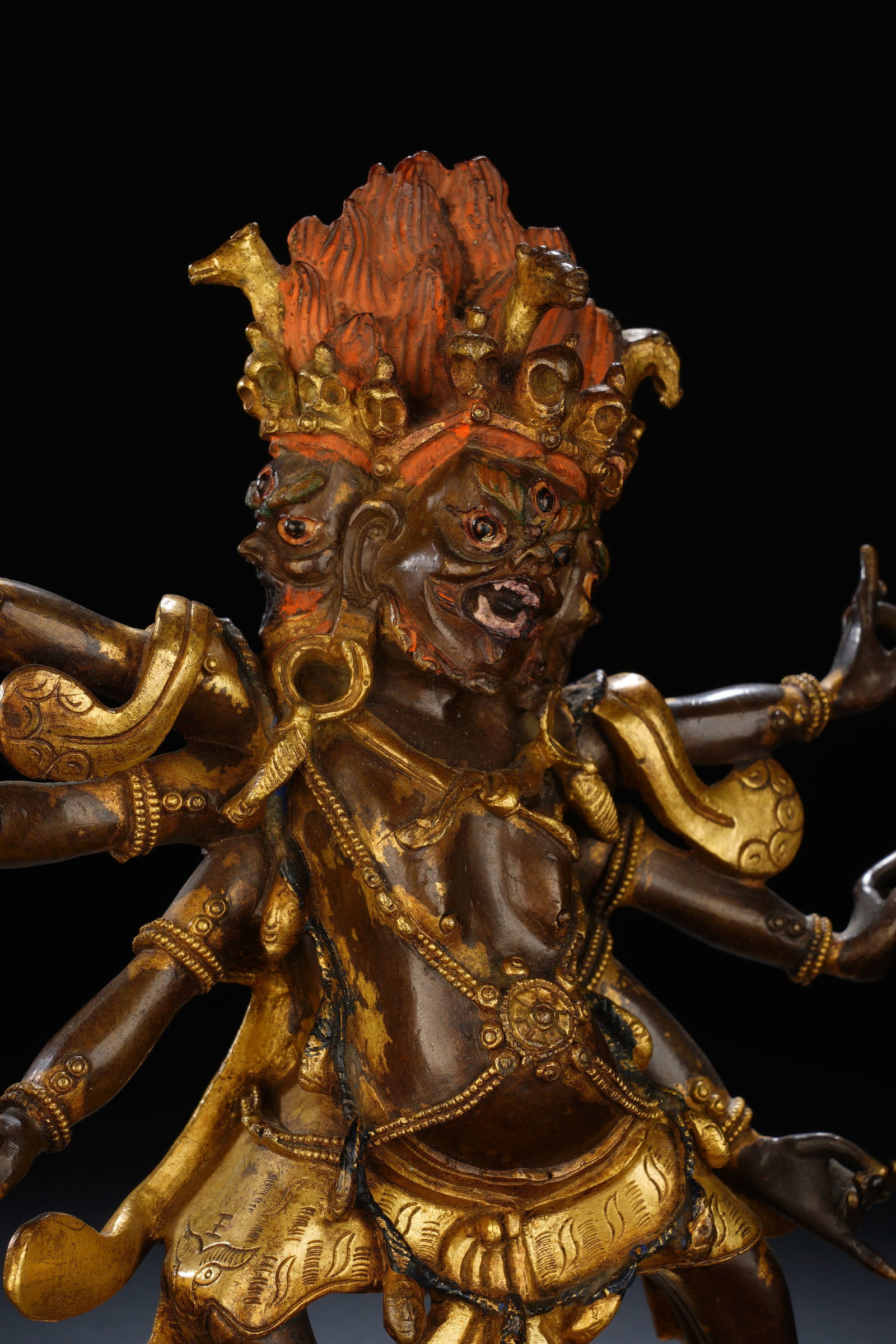 Gilt Bronze Guardian Figure - 6