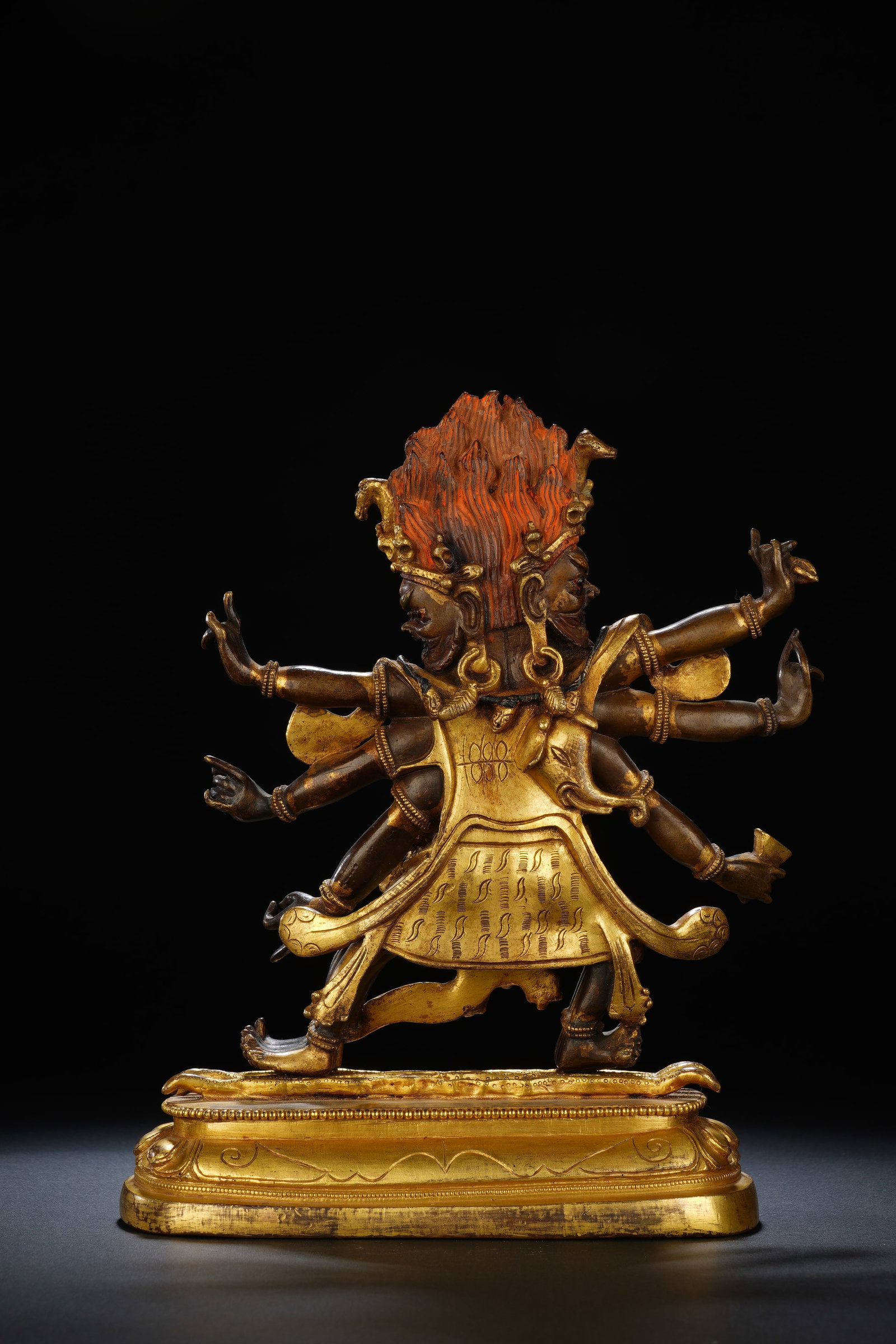 Gilt Bronze Guardian Figure - 8