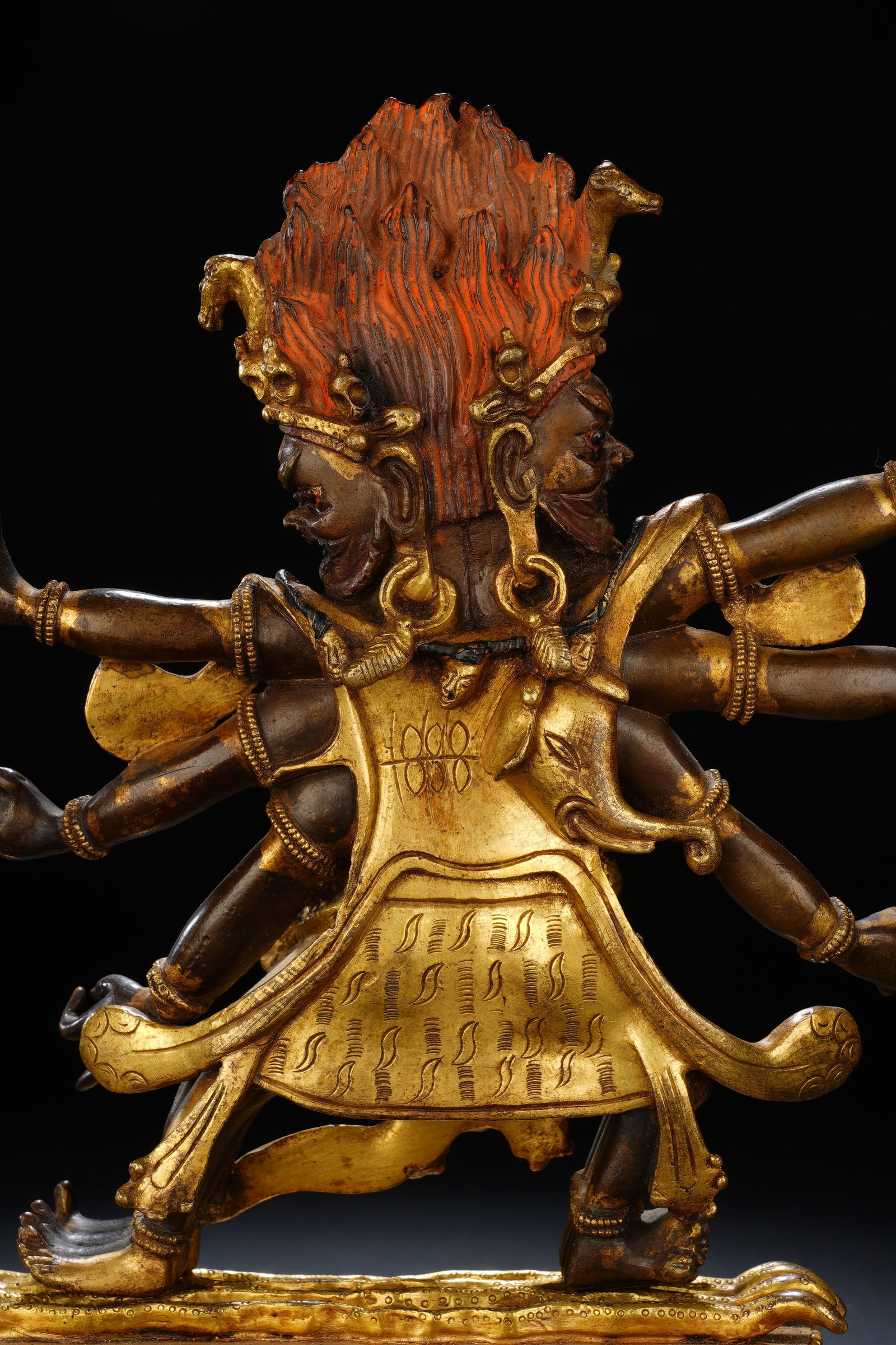 Gilt Bronze Guardian Figure - 9