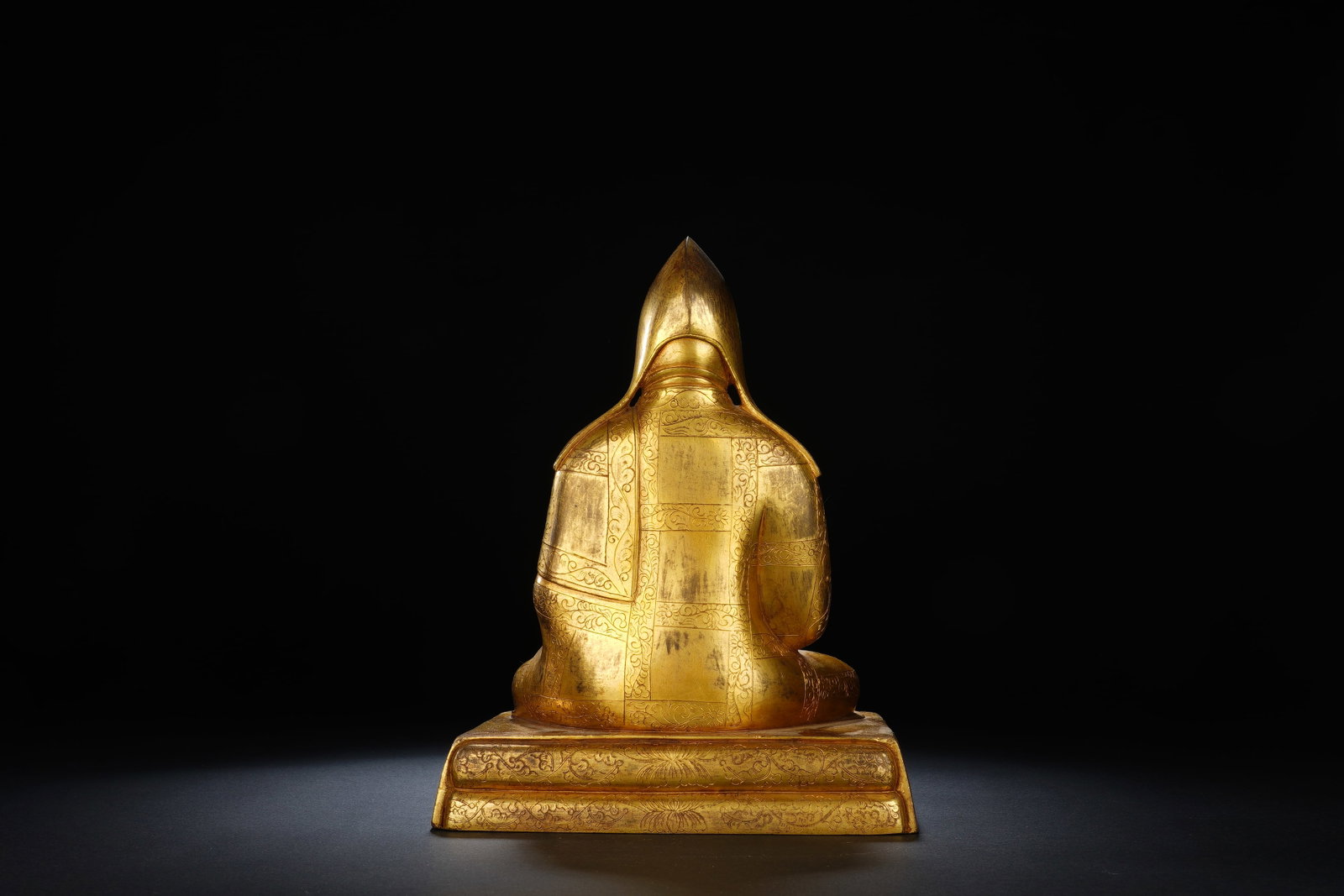Gilt Bronze Tsongkhapa Figure - 8