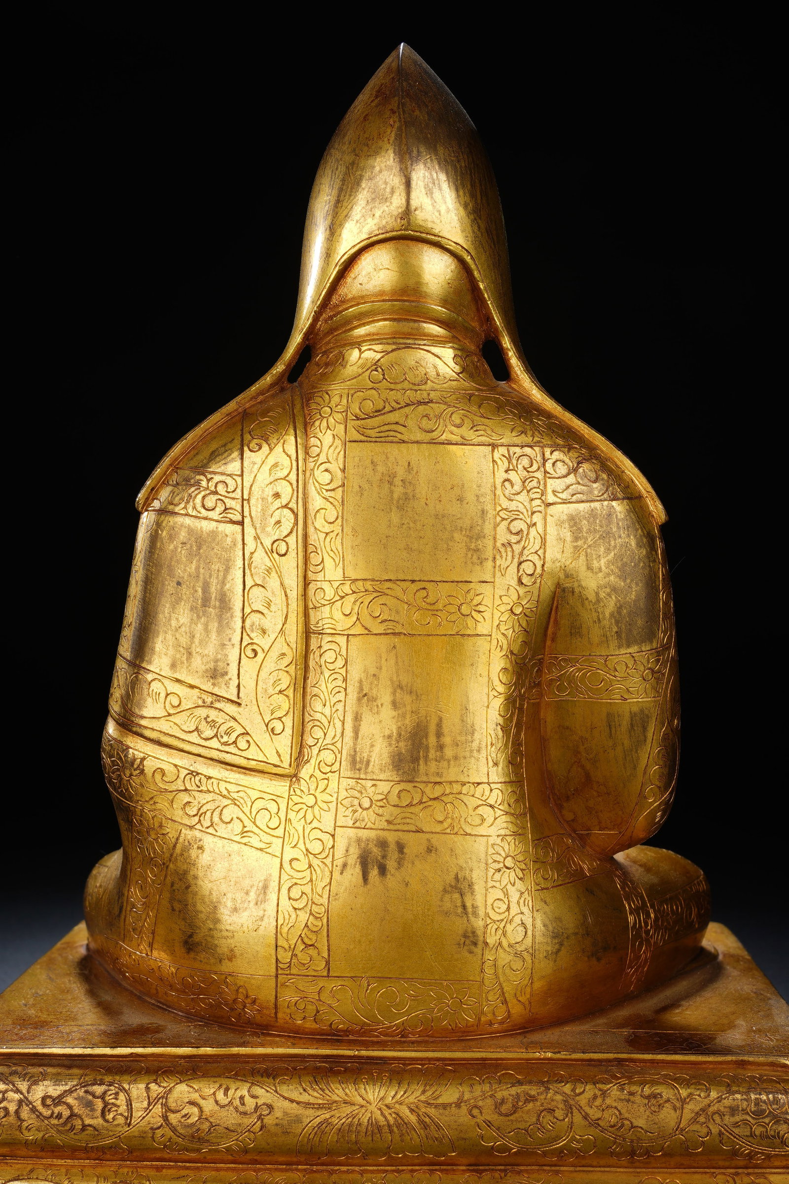 Gilt Bronze Tsongkhapa Figure - 9
