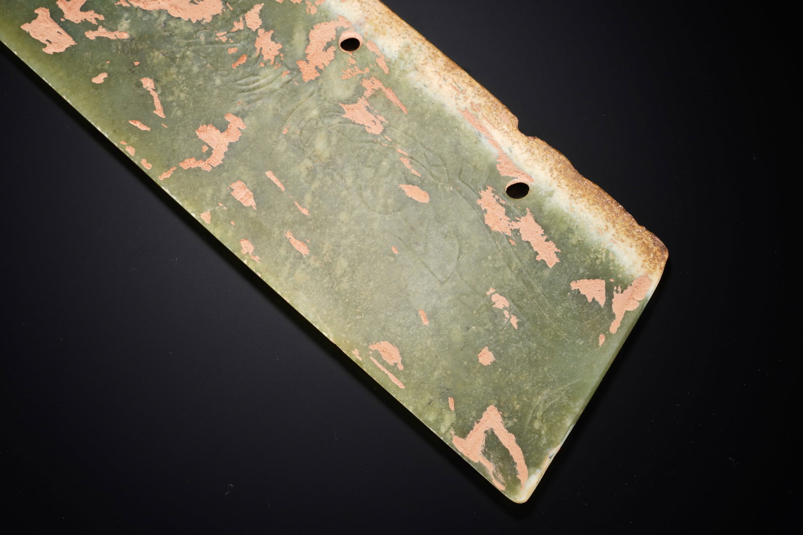 Jade Carved Beast Face Pattern Yue - 3