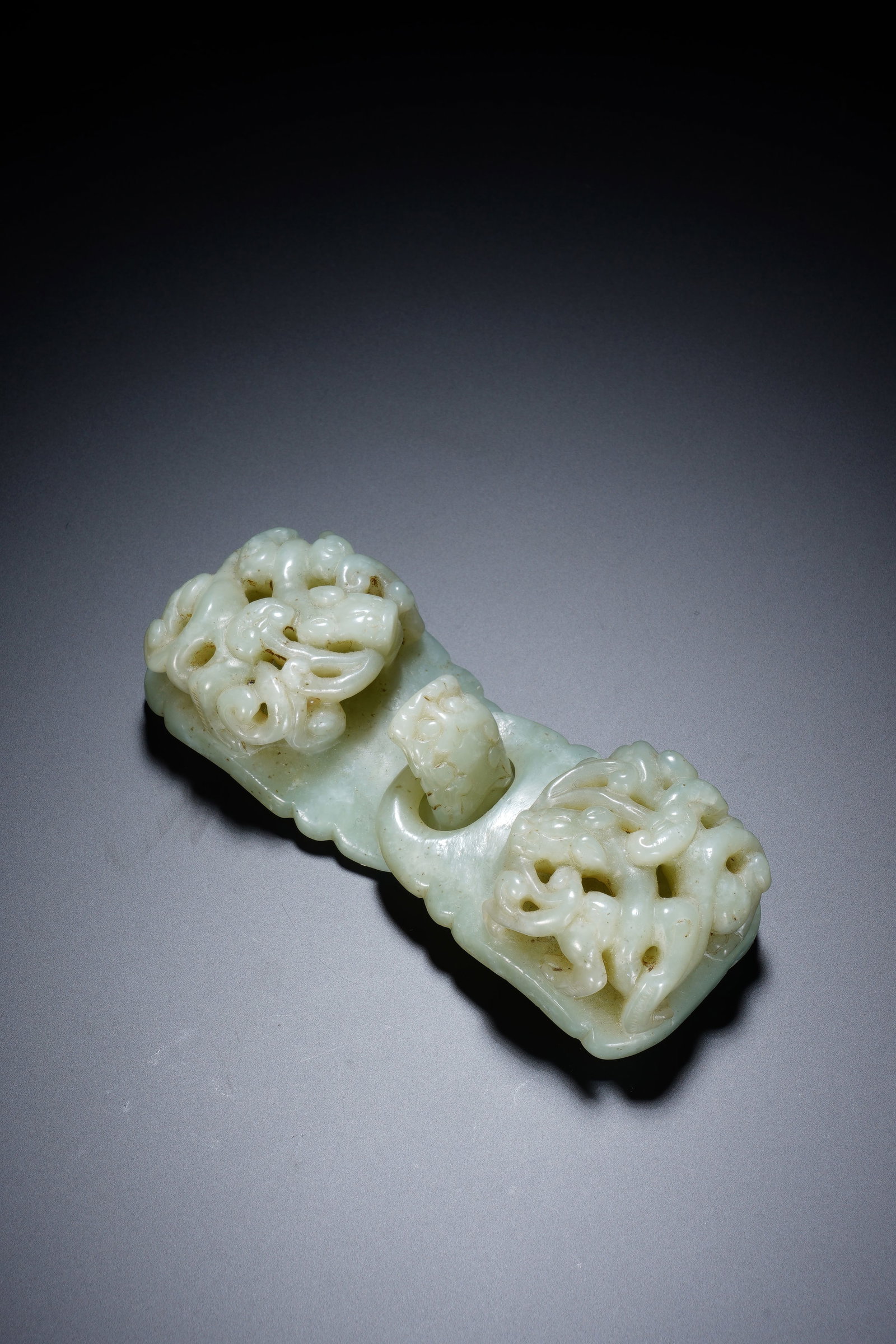 Jade Carved Dragon Shape Folding Belt Hook - 5
