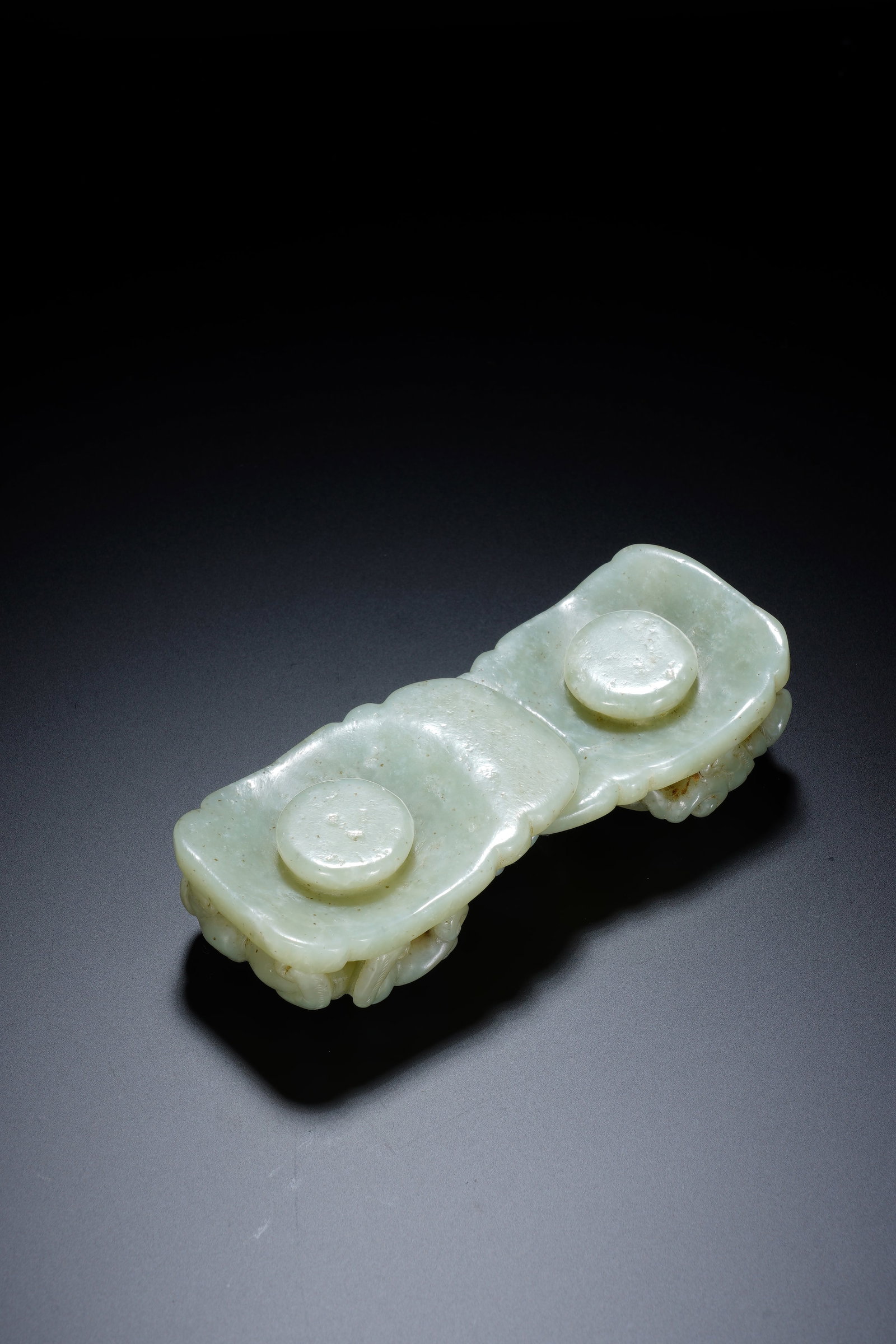 Jade Carved Dragon Shape Folding Belt Hook - 7