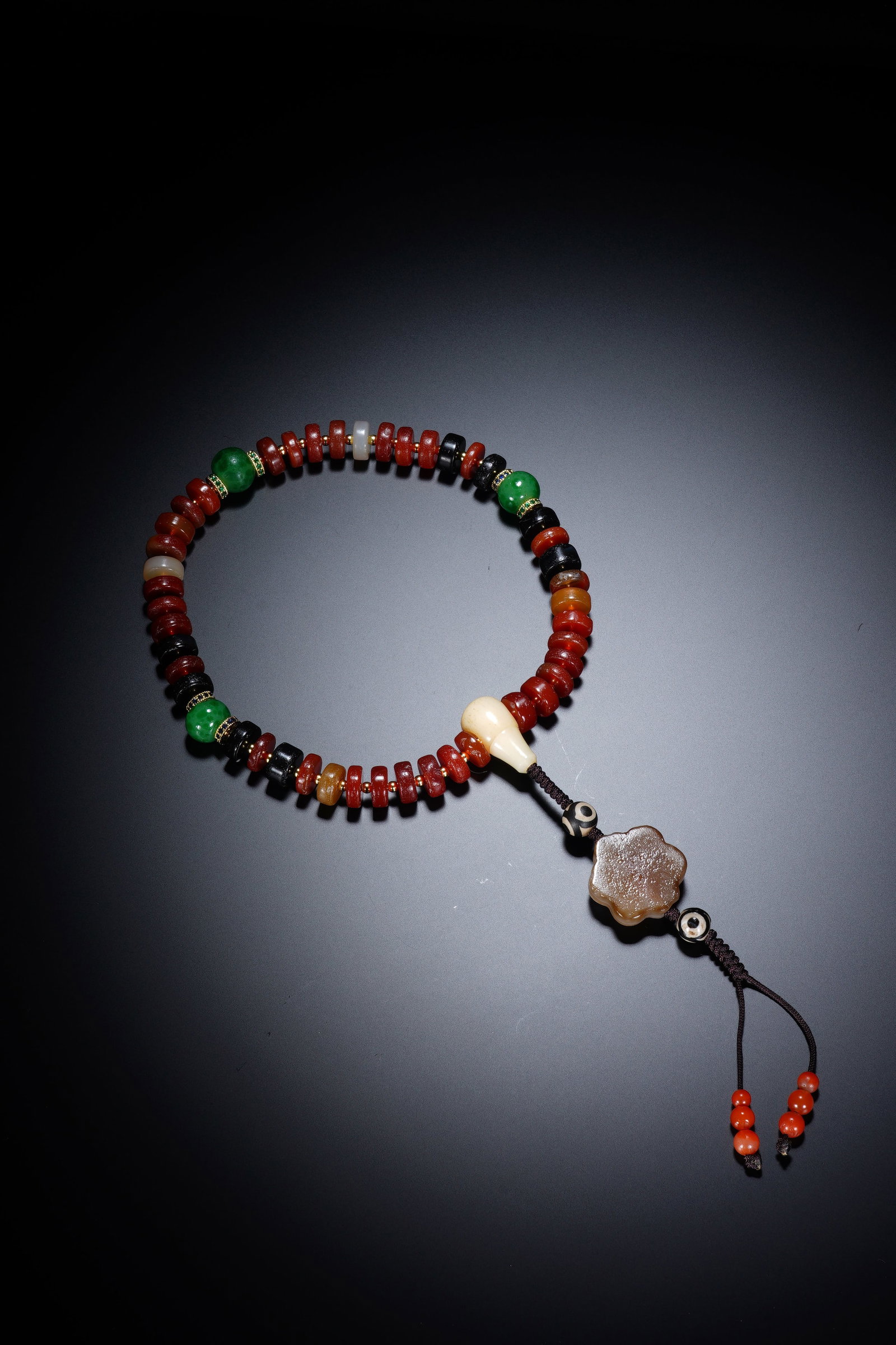 Agate Bead Bracelet - 7
