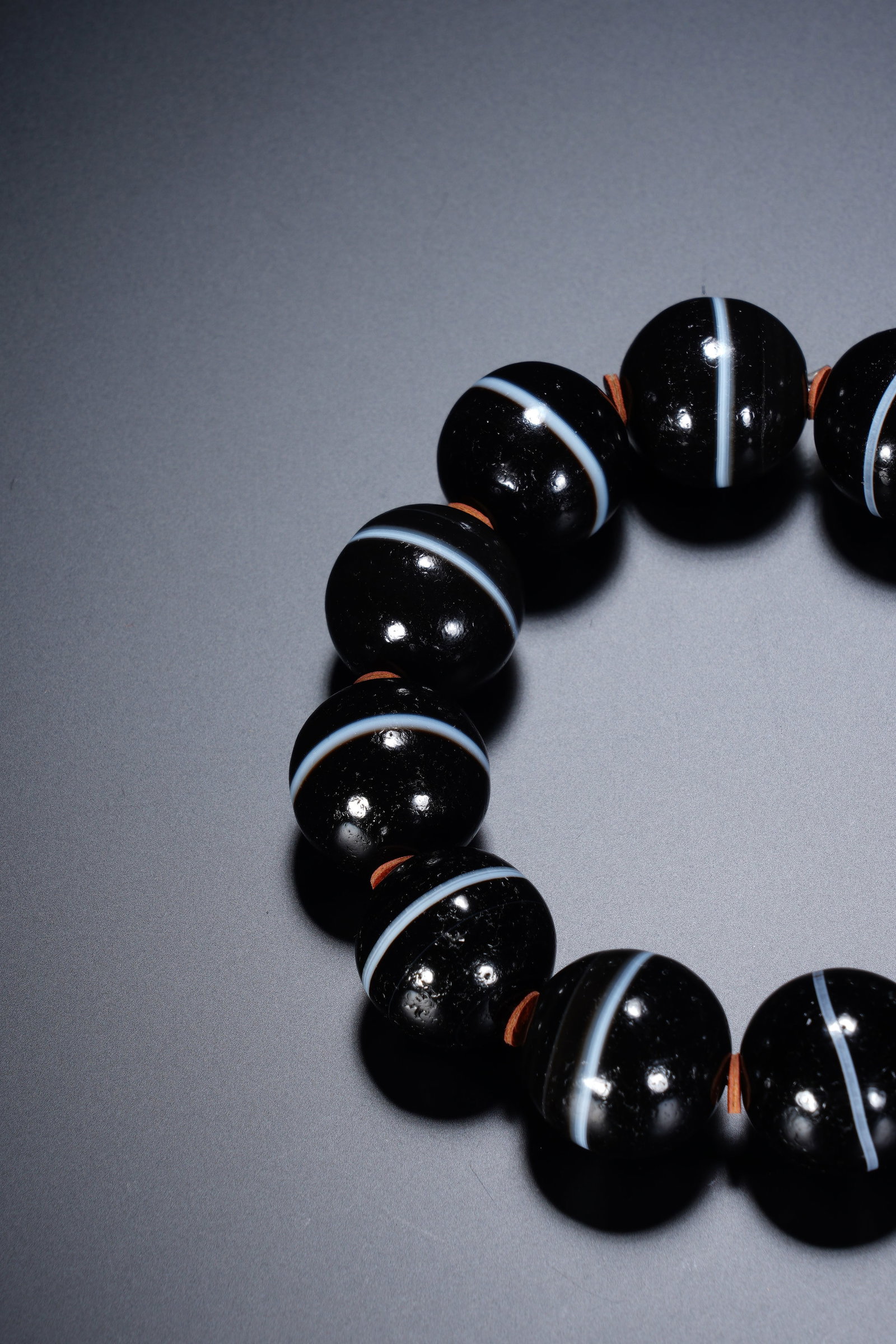 Agate Dzi Bead Bracelet - 2