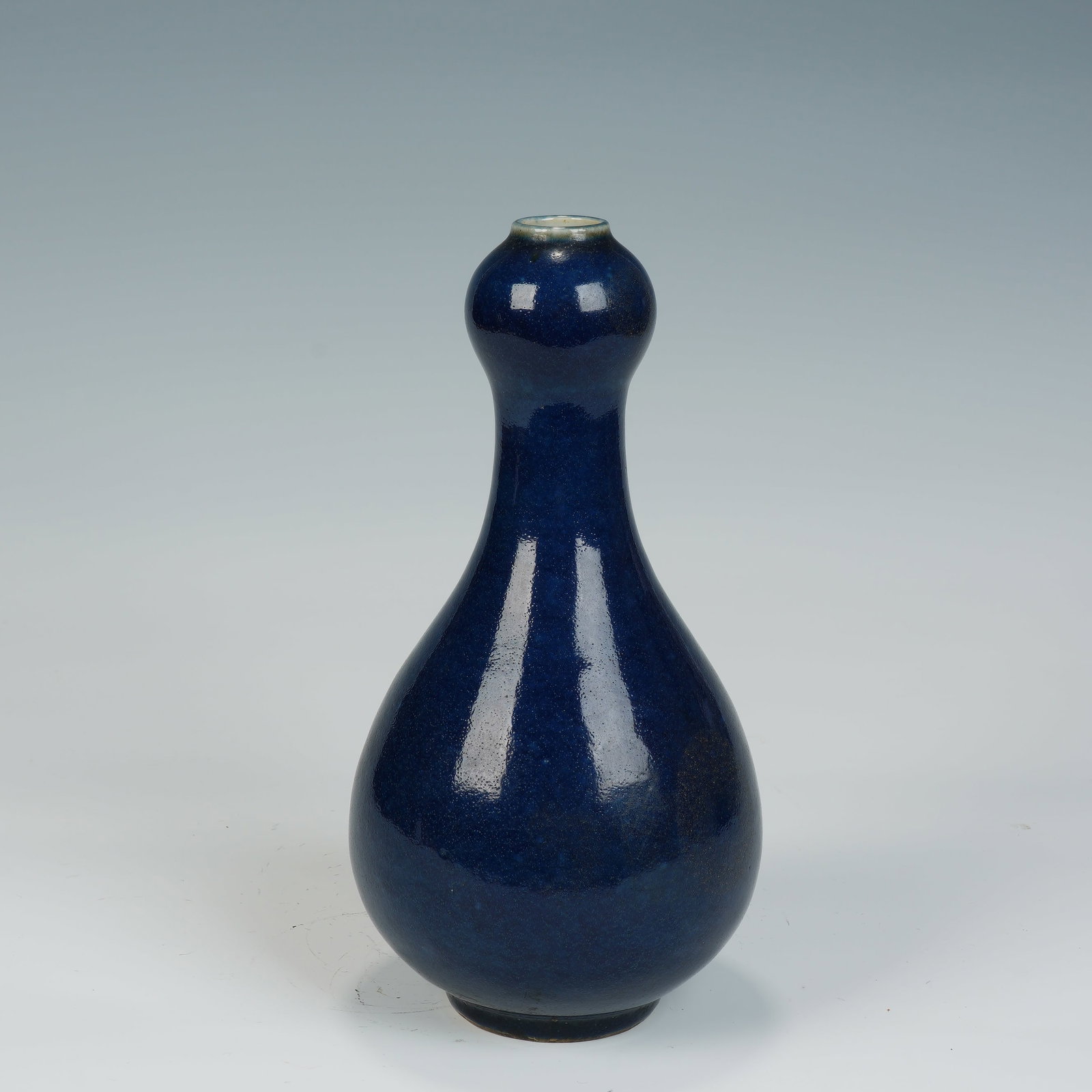 Bright Blue Glazed Porcelain Vase (1 of 7)