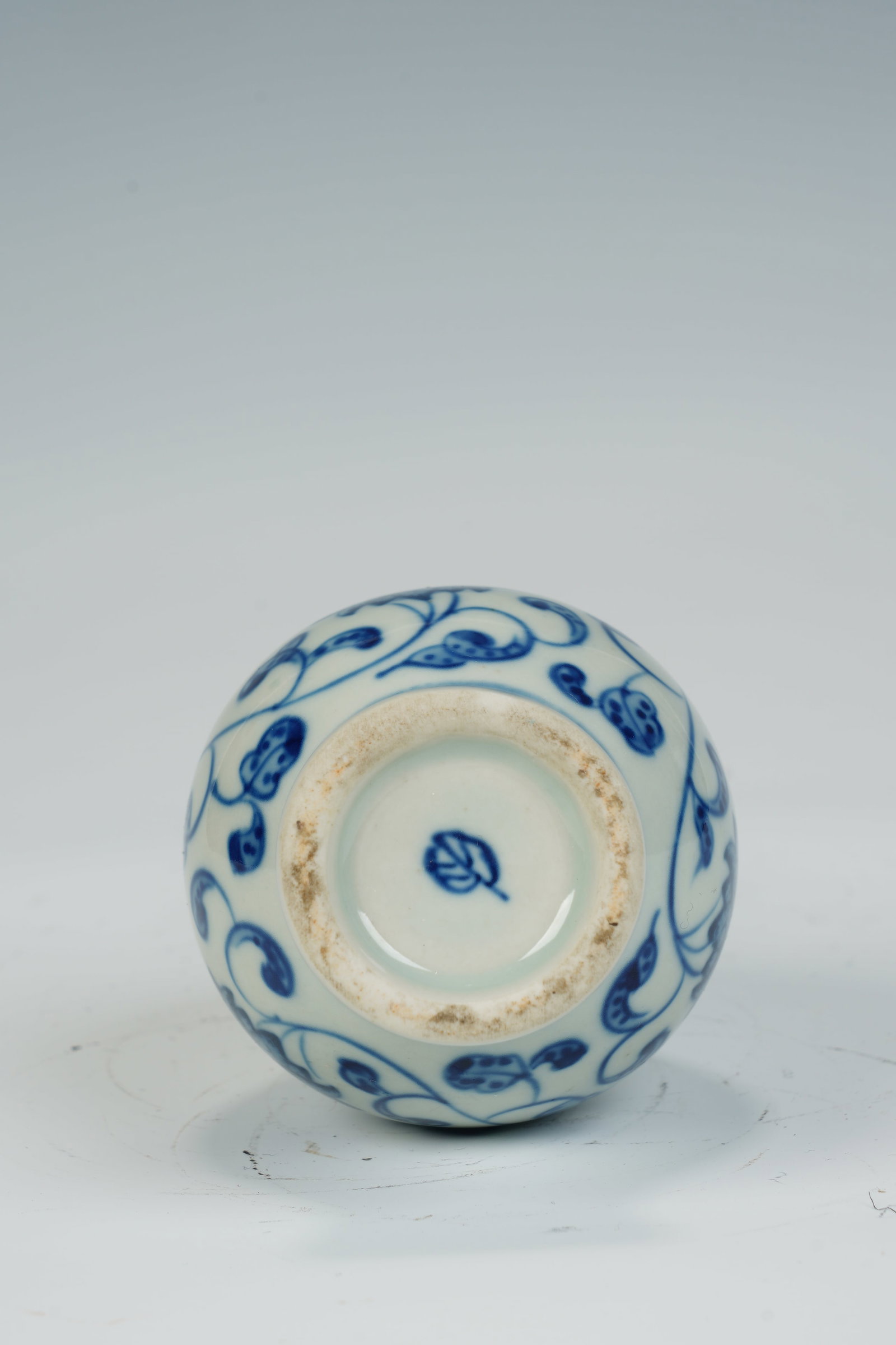 Blue and White Flower Pattern Porcelain Vase - 7