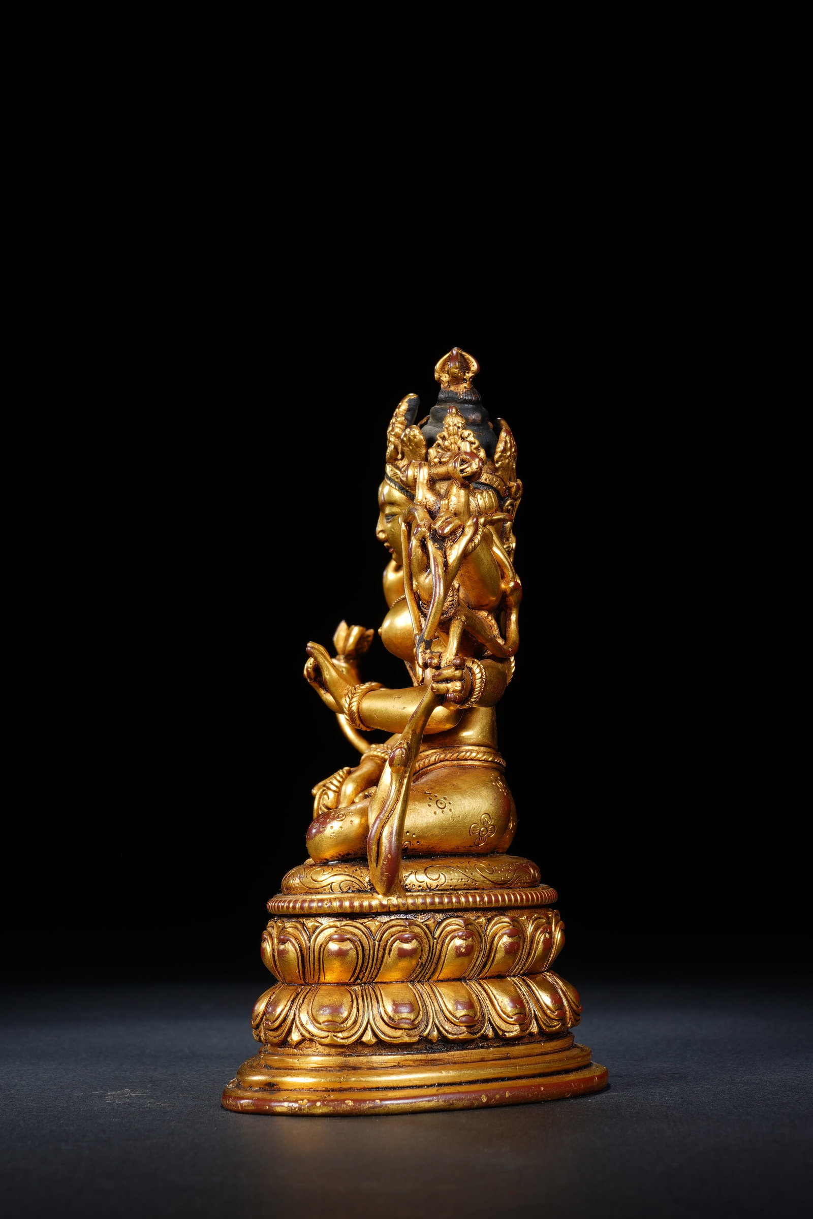 Gilt Bronze Sarasvati Figure - 7