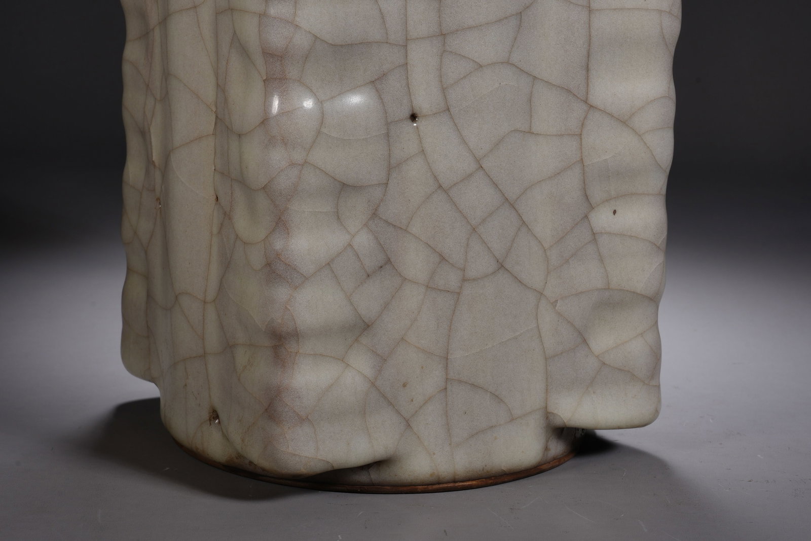 Ge Ware Porcelain Cong Shape Vase - 3