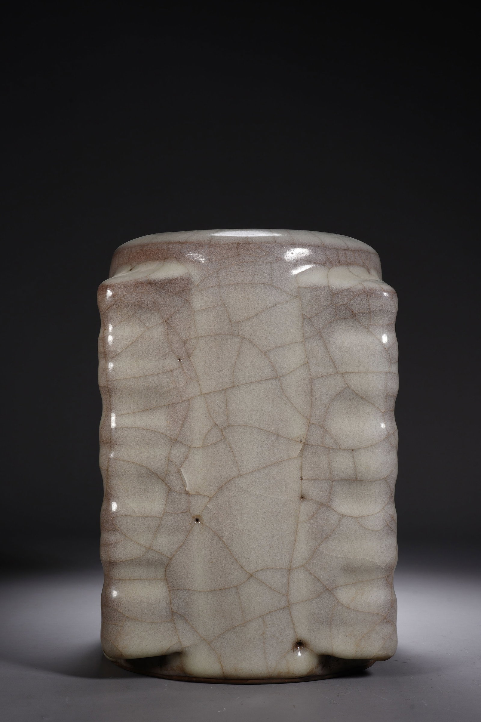 Ge Ware Porcelain Cong Shape Vase - 4
