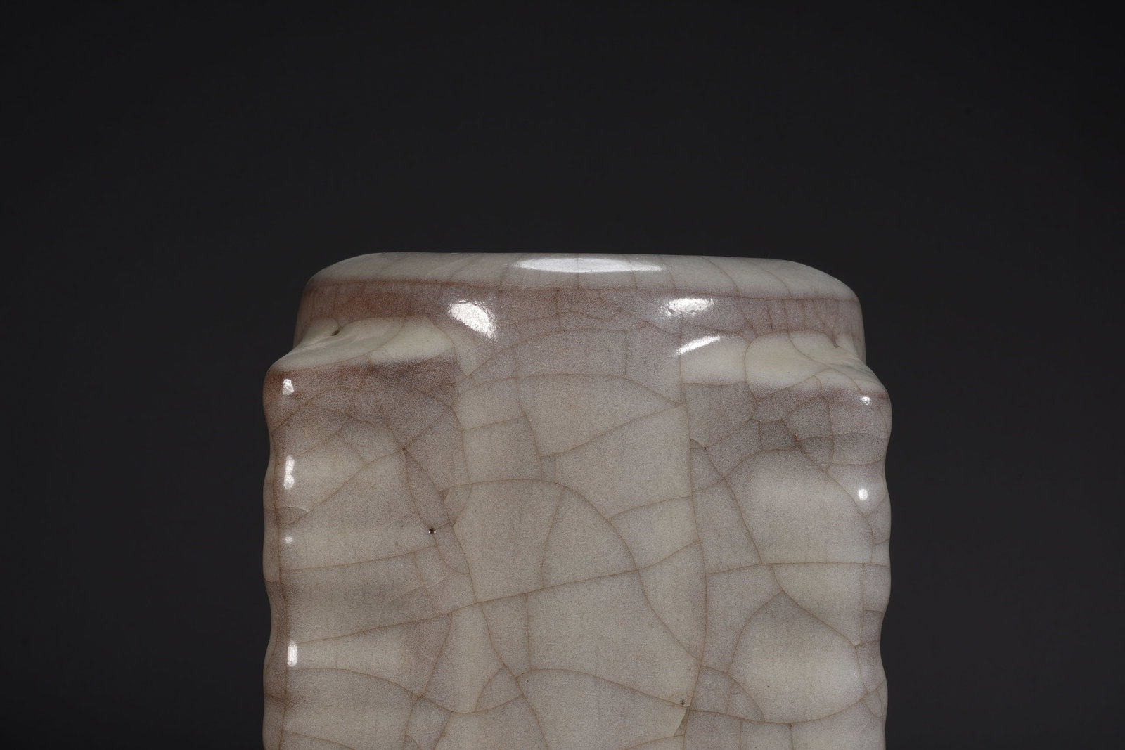 Ge Ware Porcelain Cong Shape Vase - 5